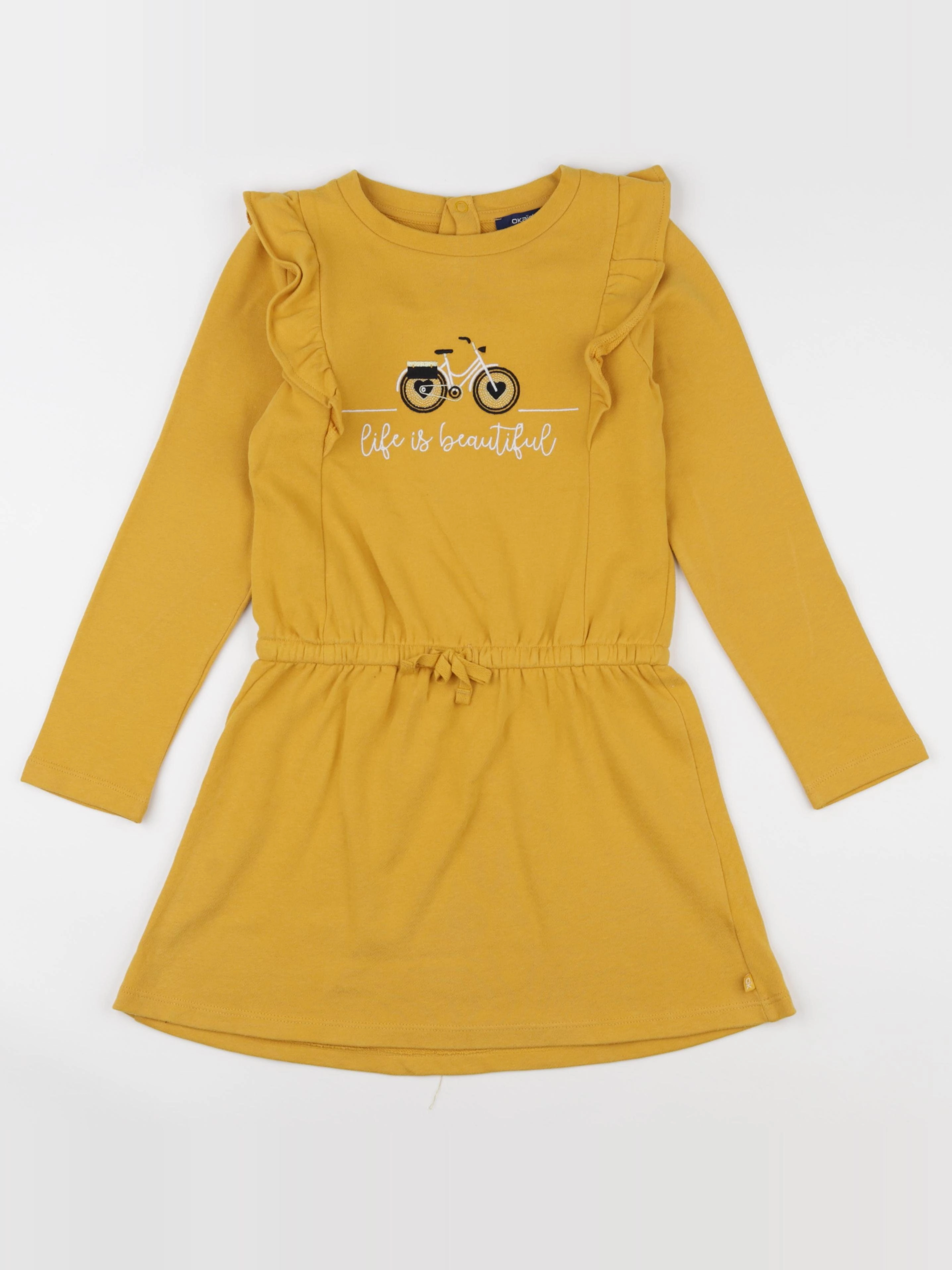 Okaidi - robe jaune - 8 ans