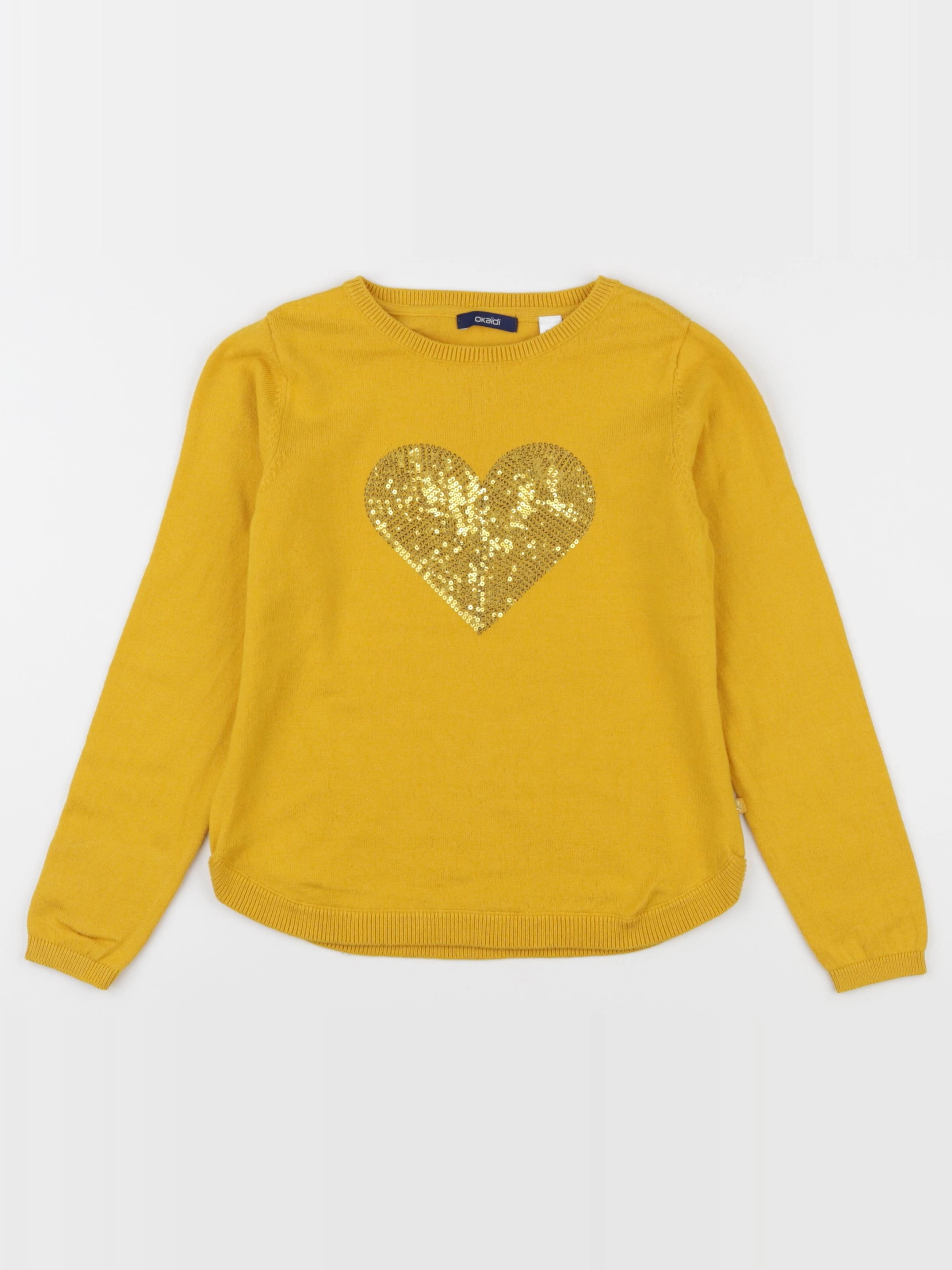 Okaidi - pull jaune - 8 ans
