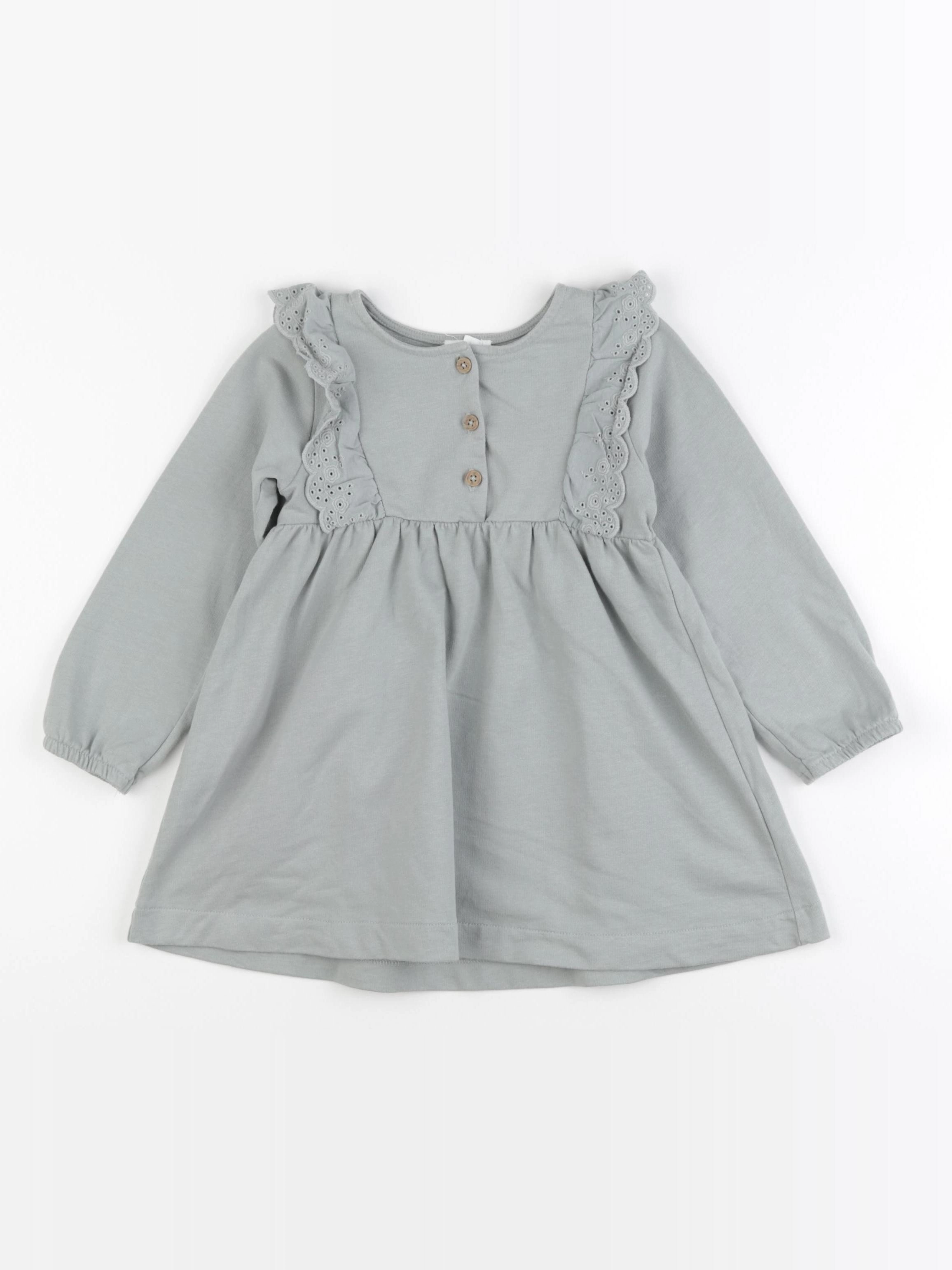 Vertbaudet - robe vert - 2 ans