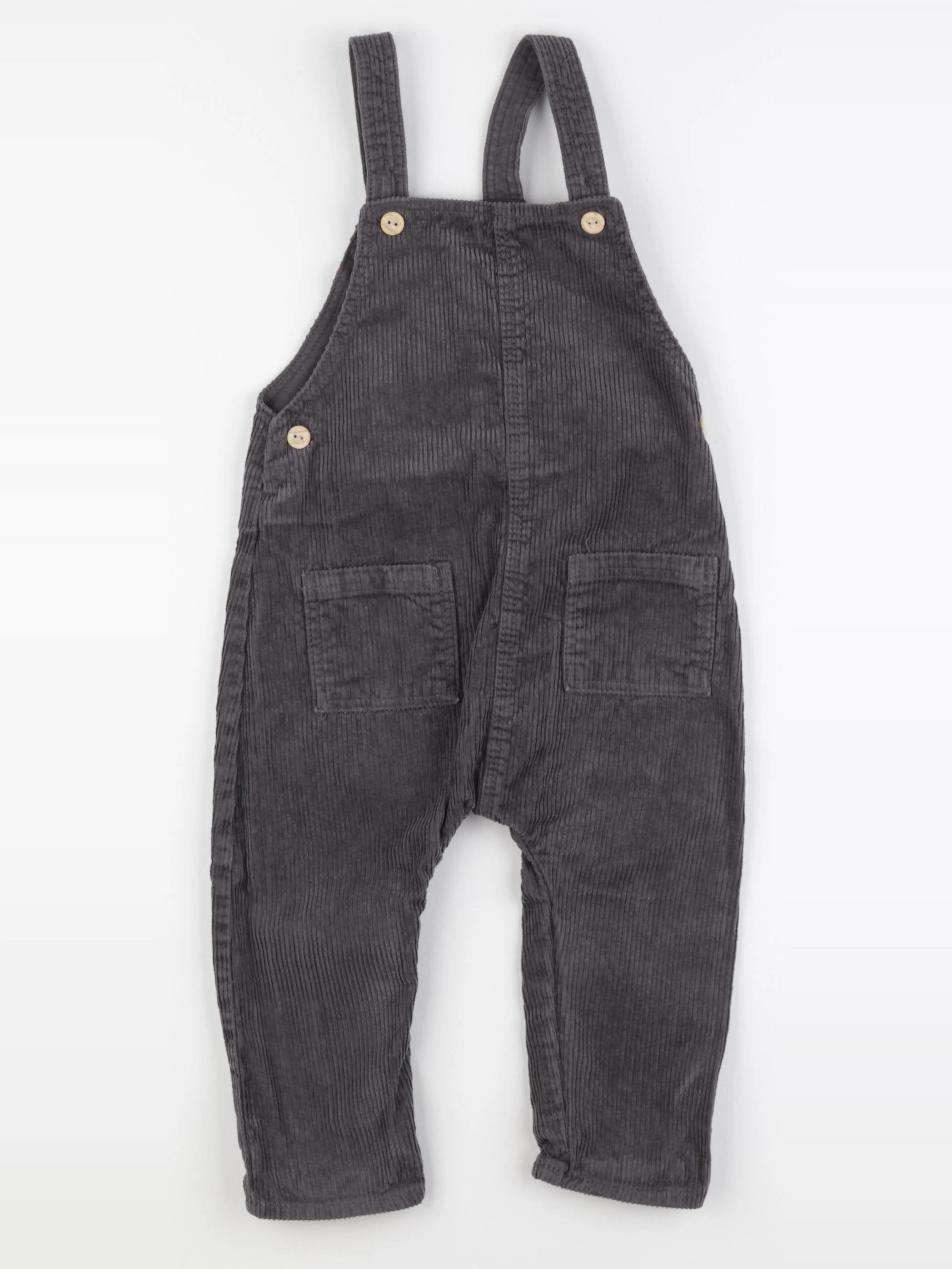 H&M - salopette gris - 12/18 mois