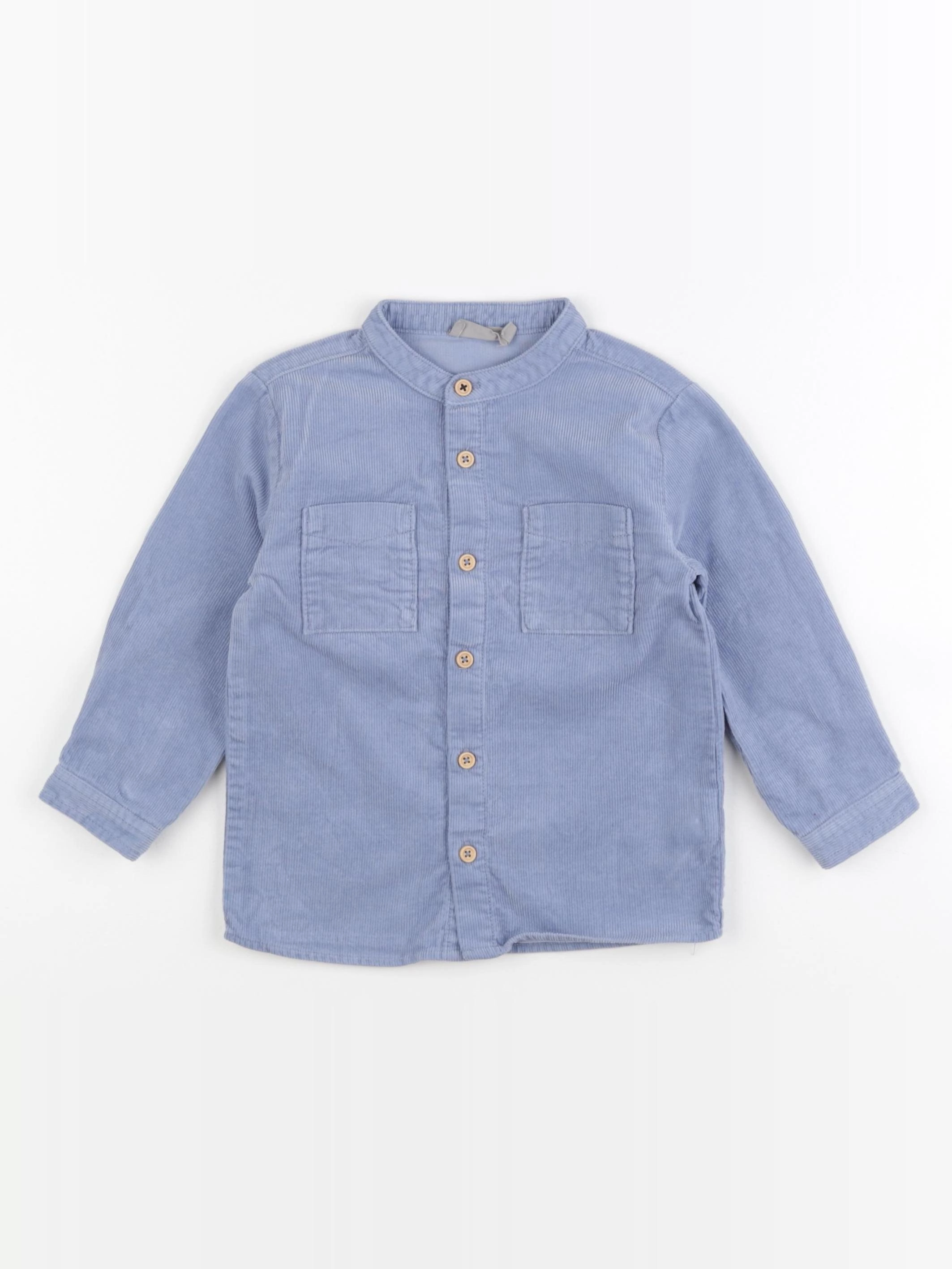 Boutchou - chemise bleu - 2 ans