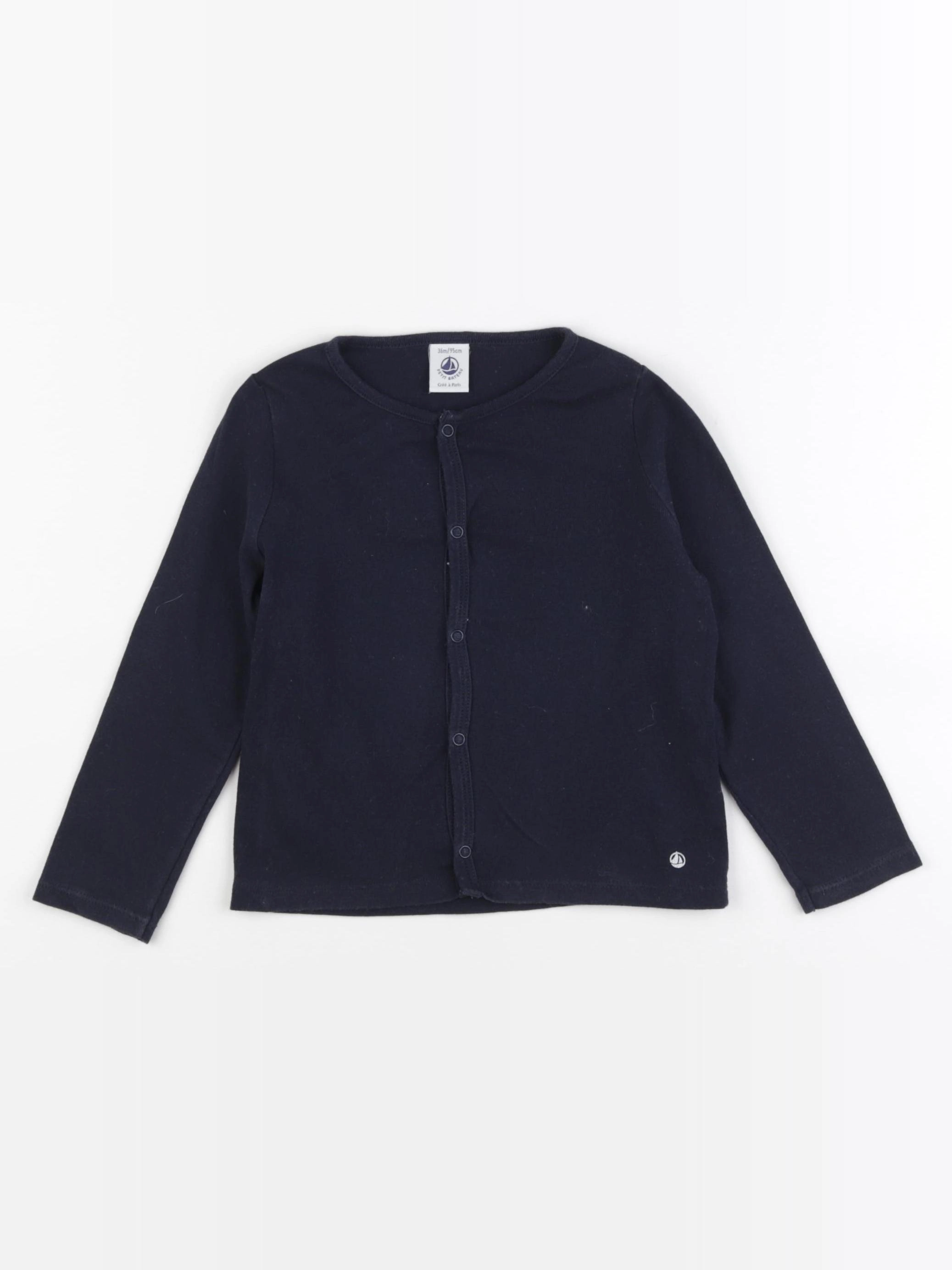 Petit Bateau - tee-shirt bleu - 3 ans