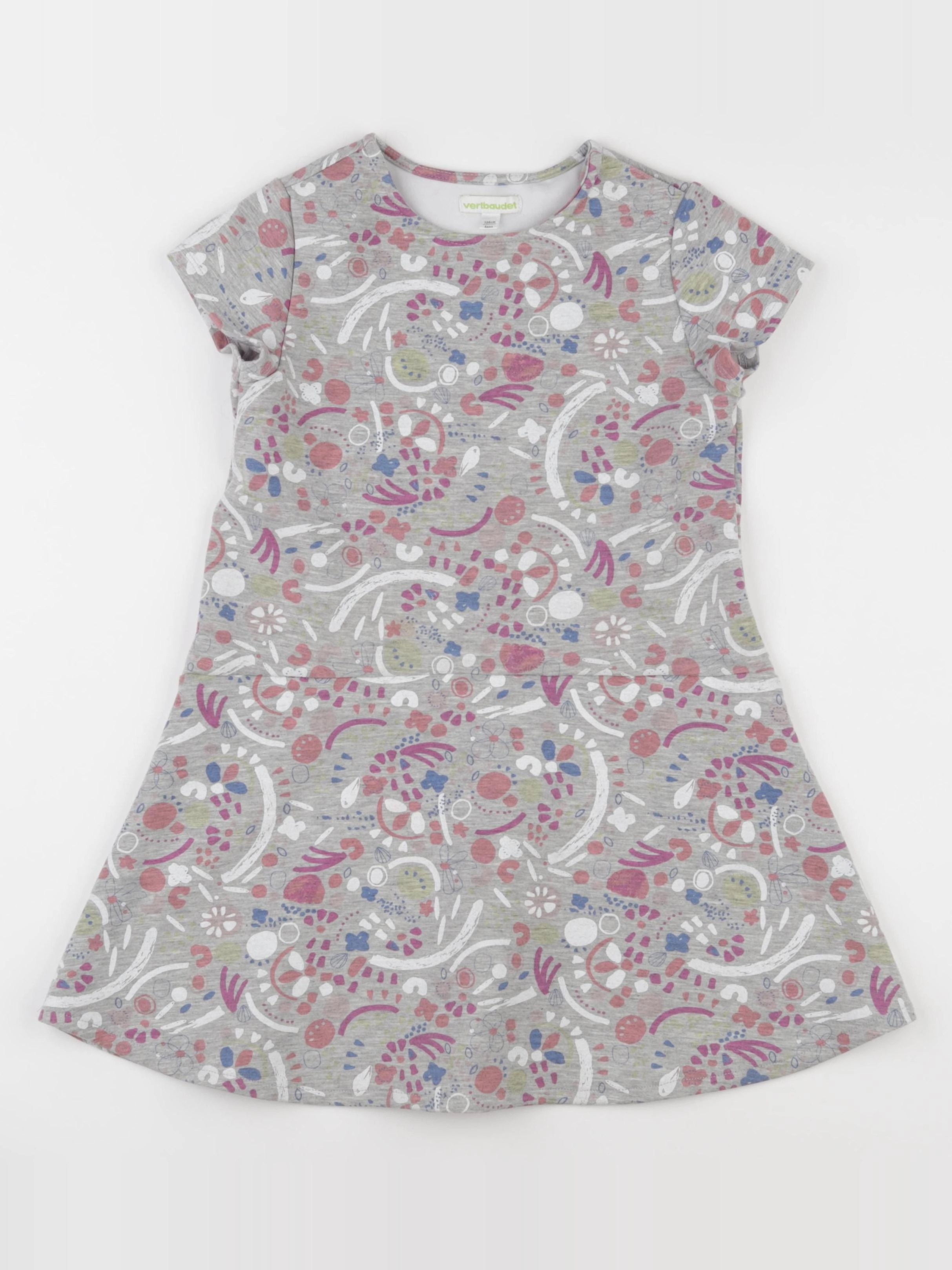 Vertbaudet - robe multicolore - 8 ans