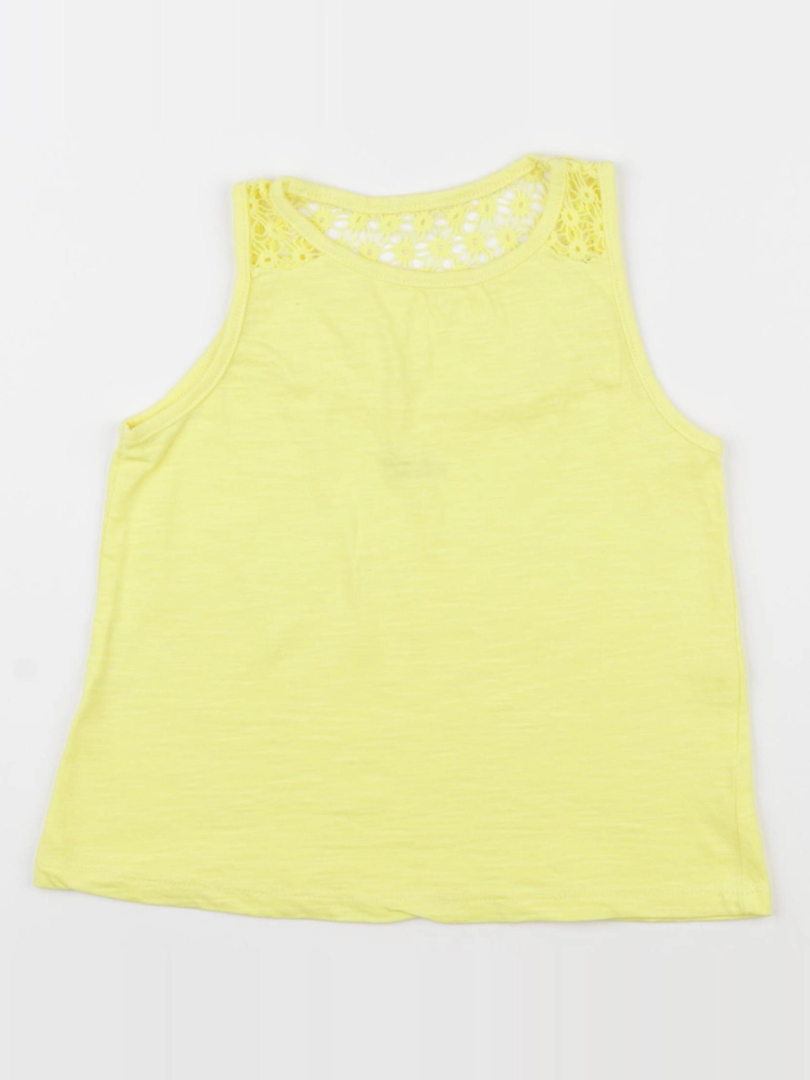 Vertbaudet - débardeur jaune - 6 ans