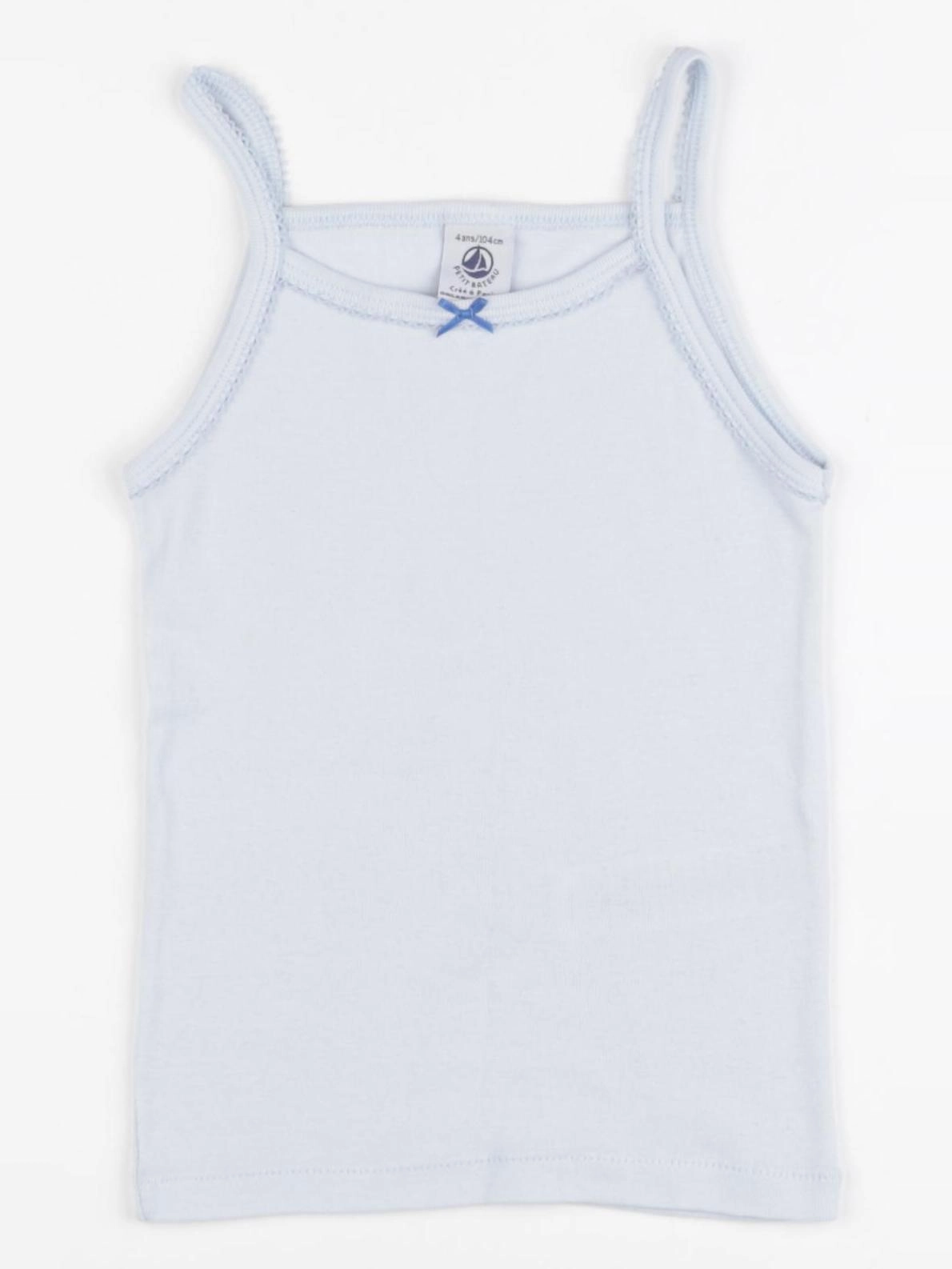 Petit Bateau - maillot de corps bleu - 4 ans