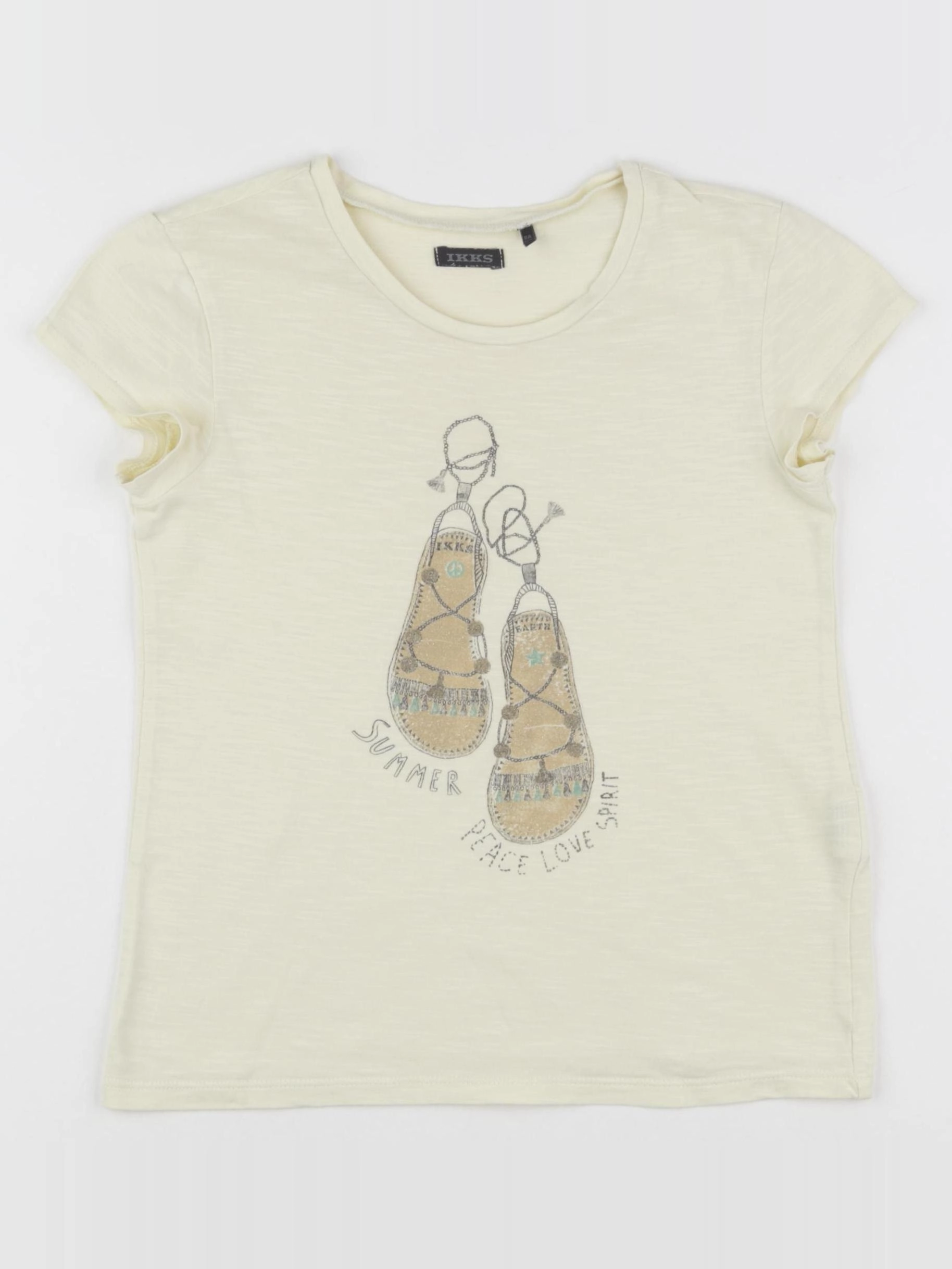 IKKS - tee-shirt jaune, or - 8 ans