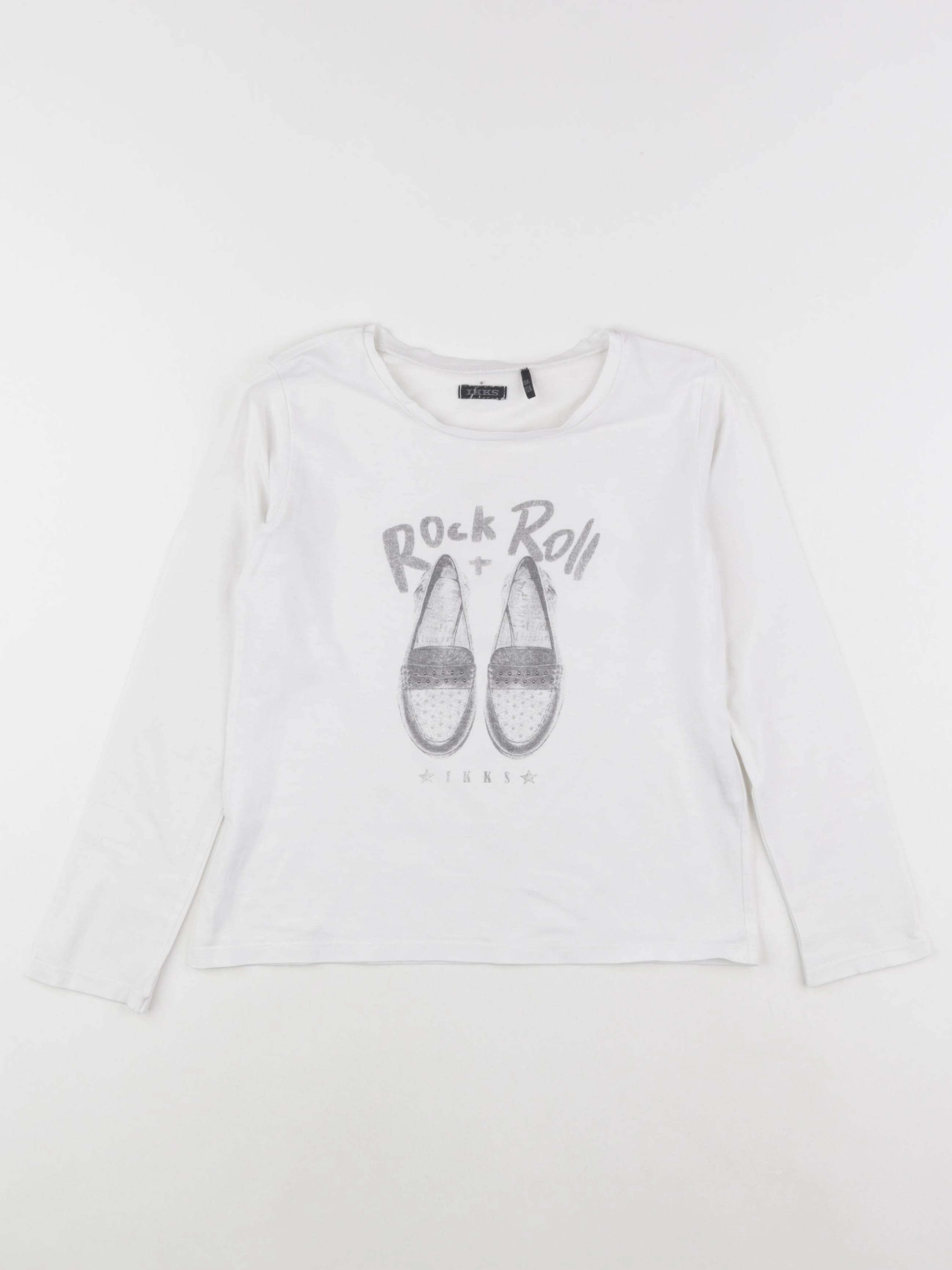 IKKS - tee-shirt blanc - 8 ans