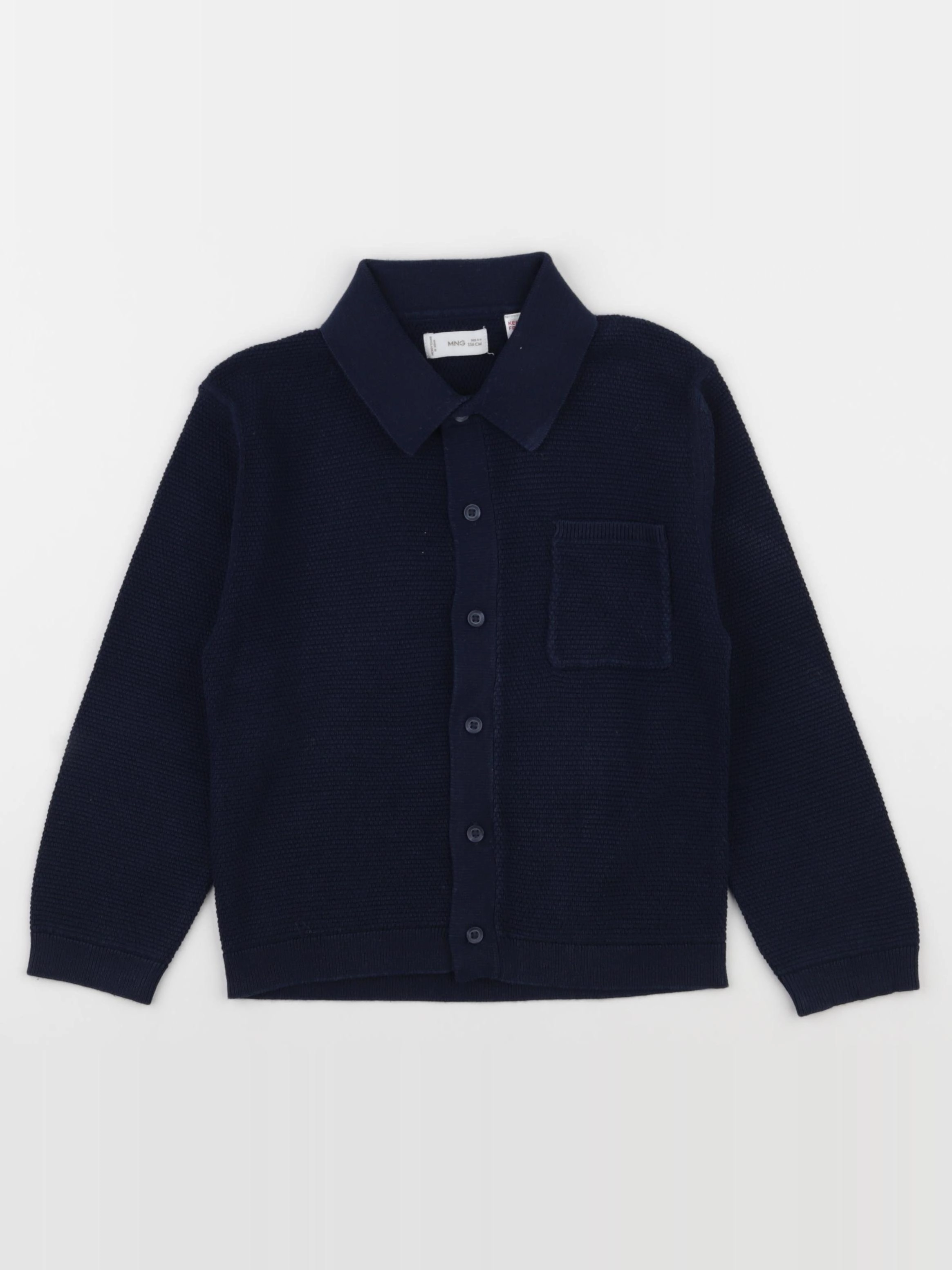 Mango - gilet bleu - 5/6 ans