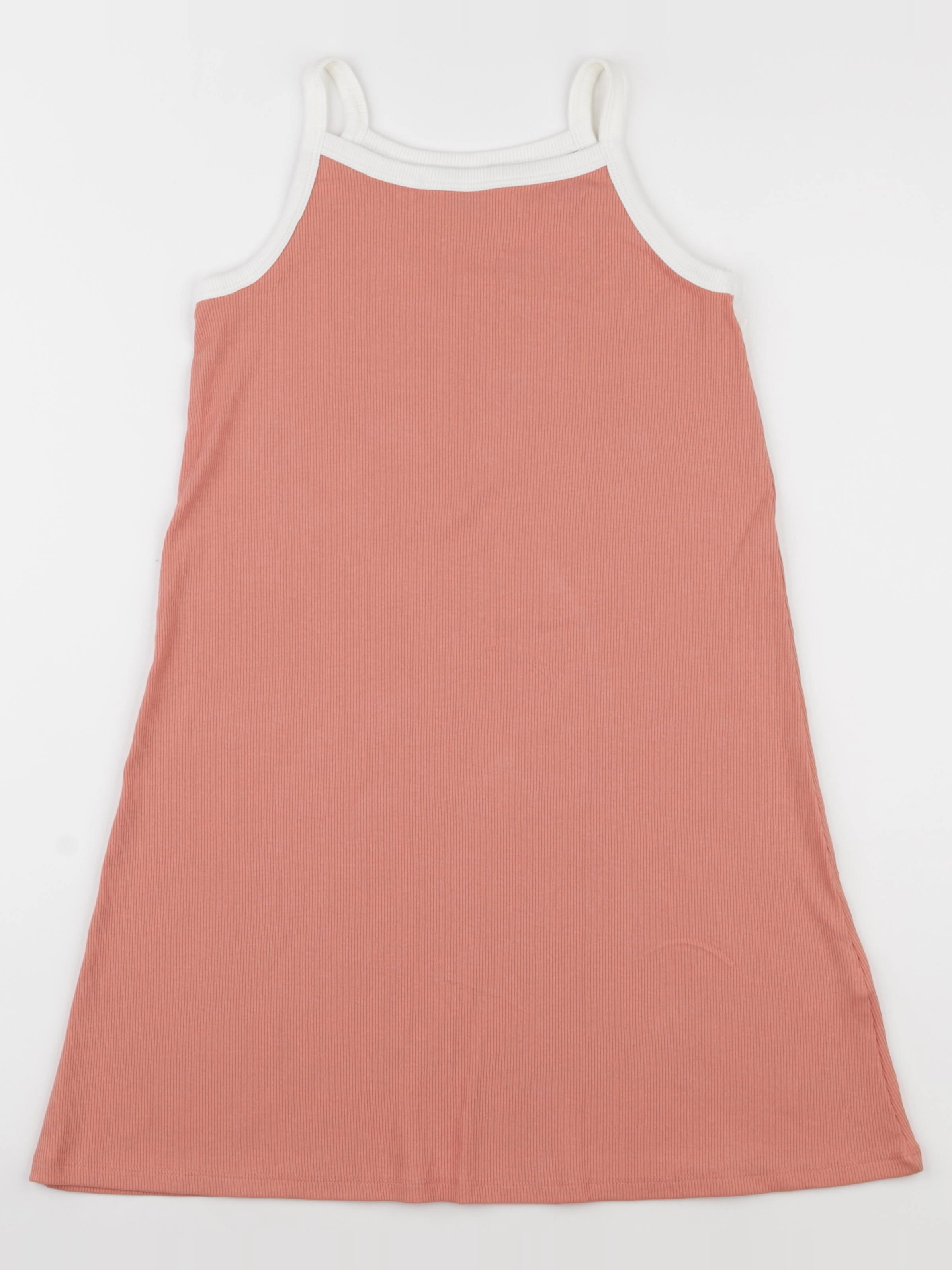 H&M - robe coton rose - 8/10 ans