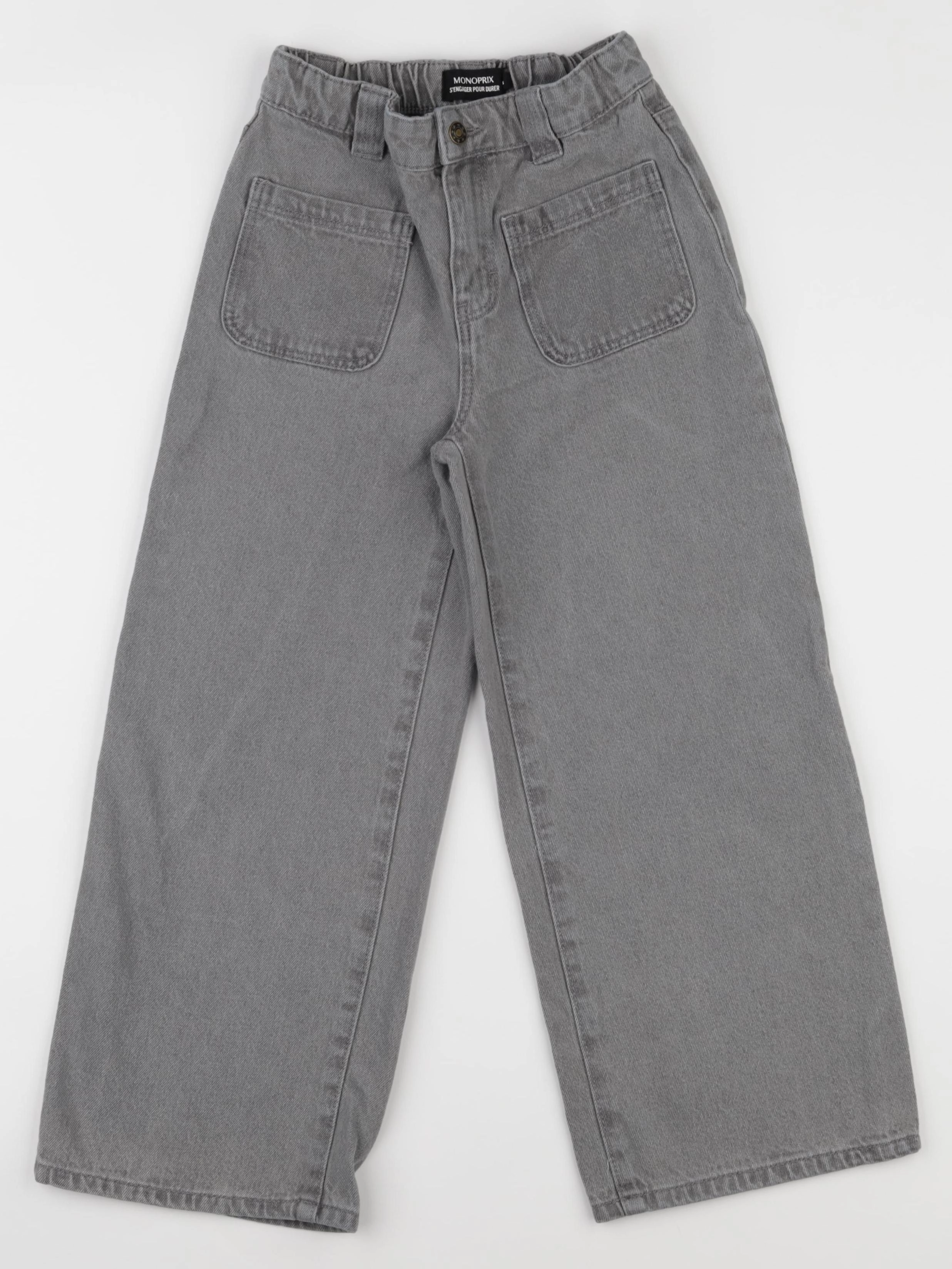 Monoprix - jean gris - 8 ans