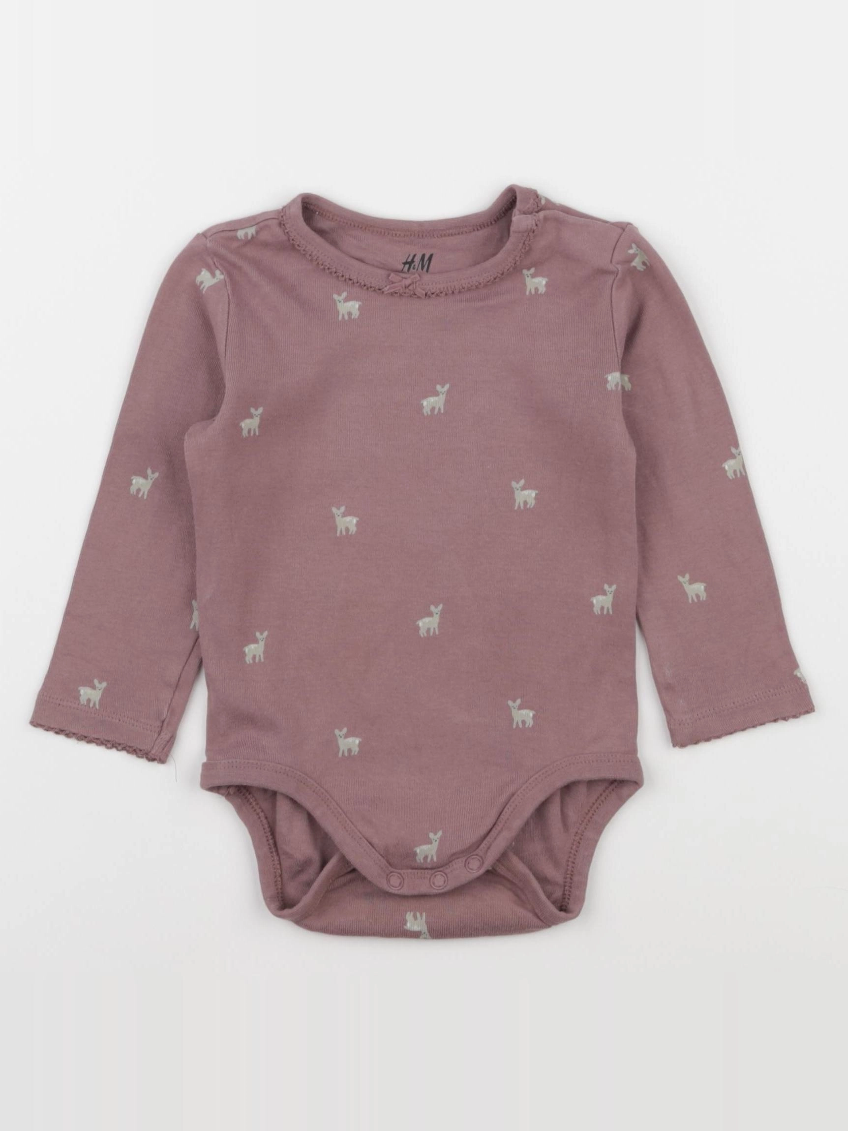 H&M - body violet - 9 mois