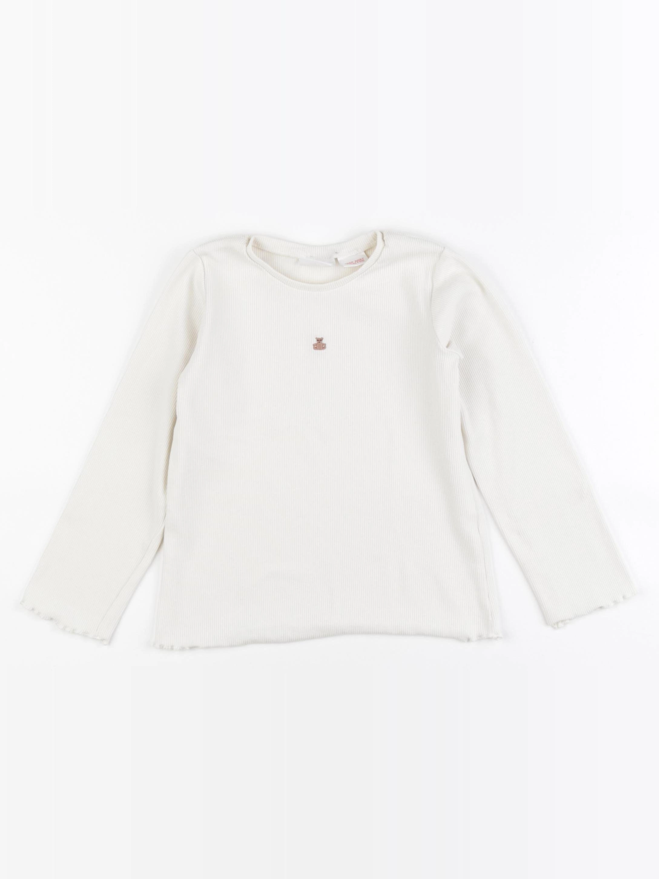 Zara - tee-shirt beige - 4/5 ans