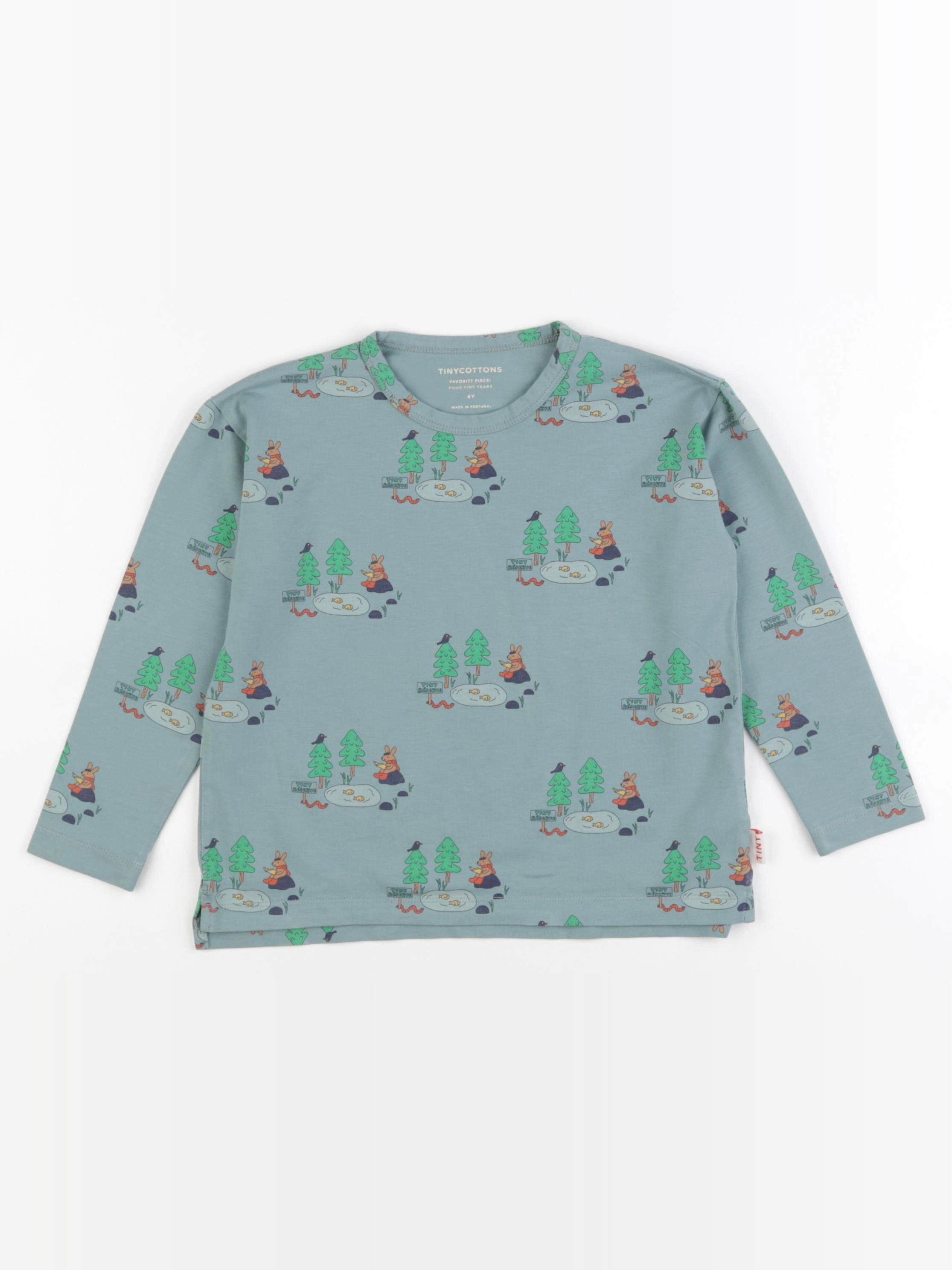Tiny Cottons - tee-shirt vert - 4 ans