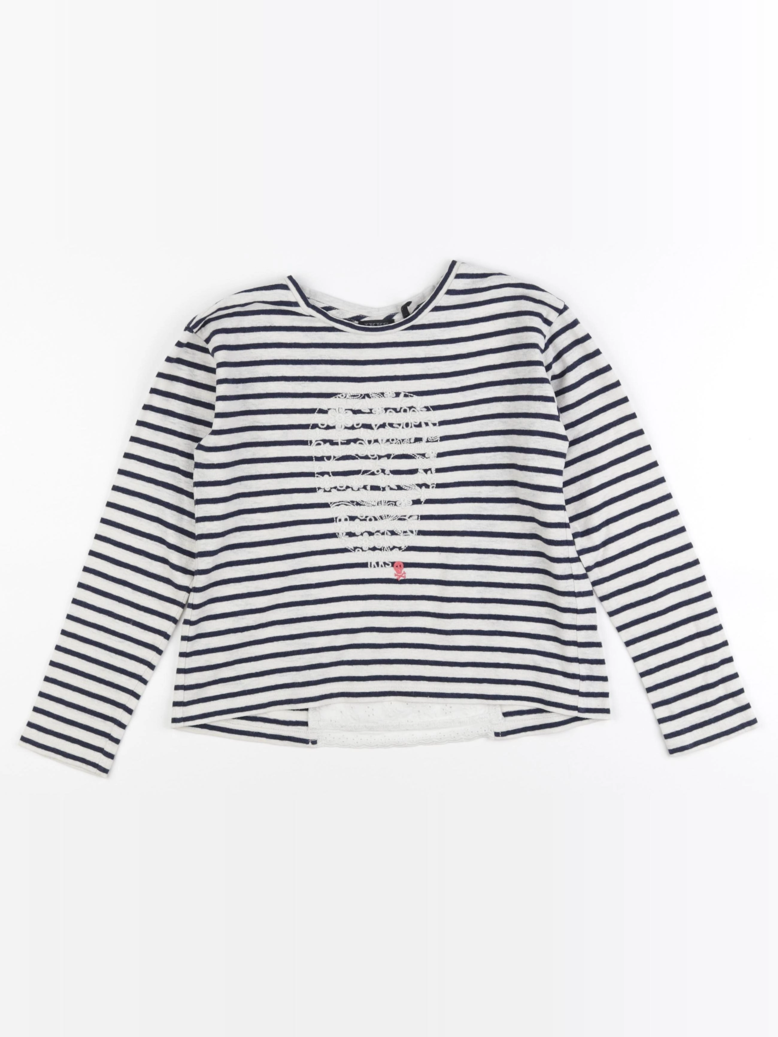 IKKS - tee-shirt imprimé au dos bleu, blanc - 8 ans