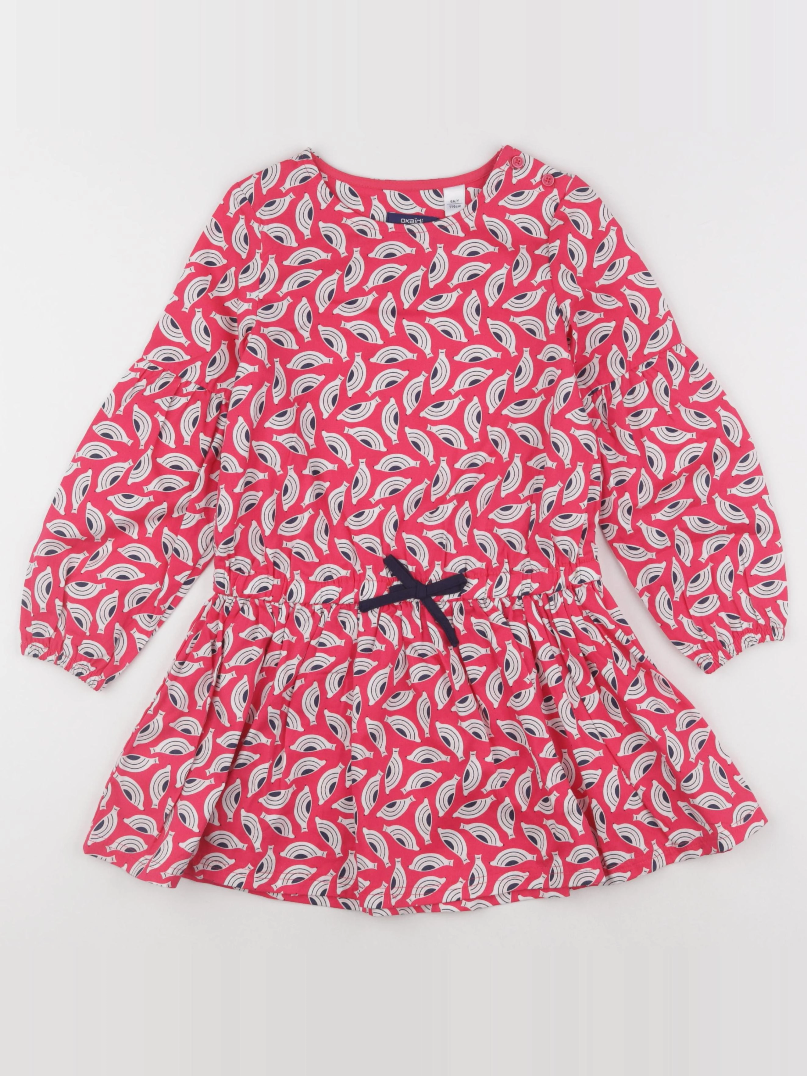 Okaidi - robe rose - 6 ans
