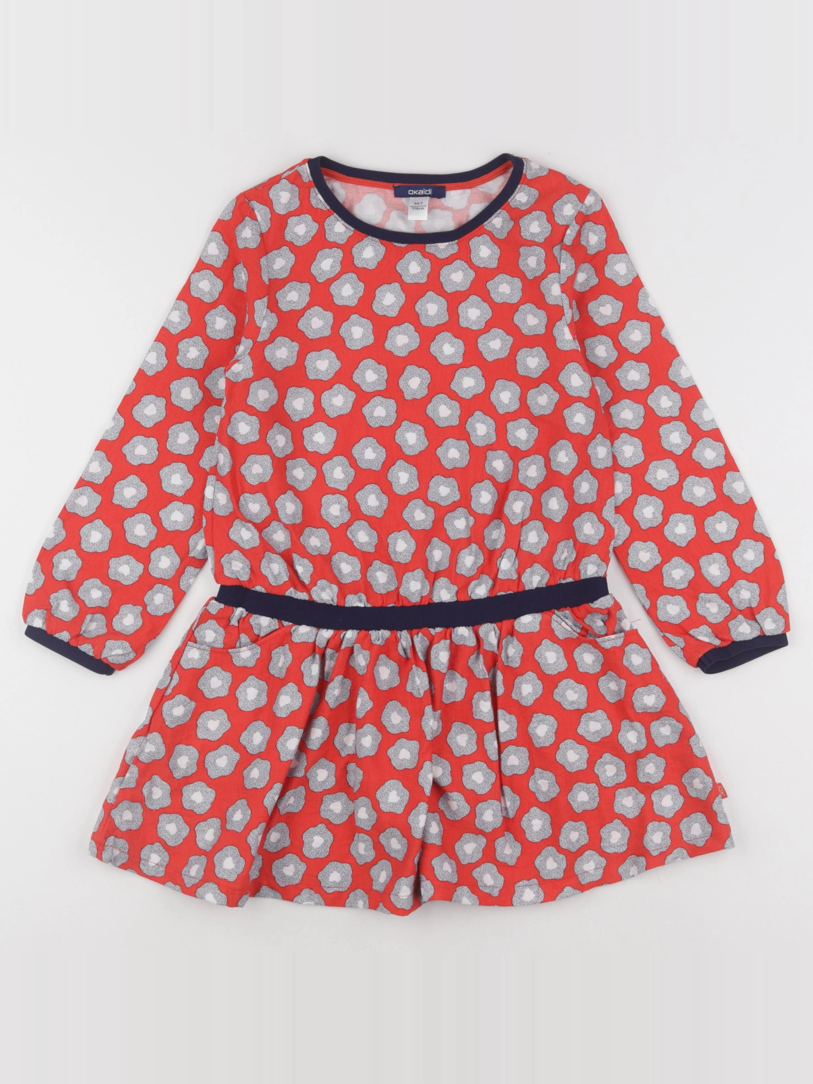 Okaidi - robe rouge - 6 ans