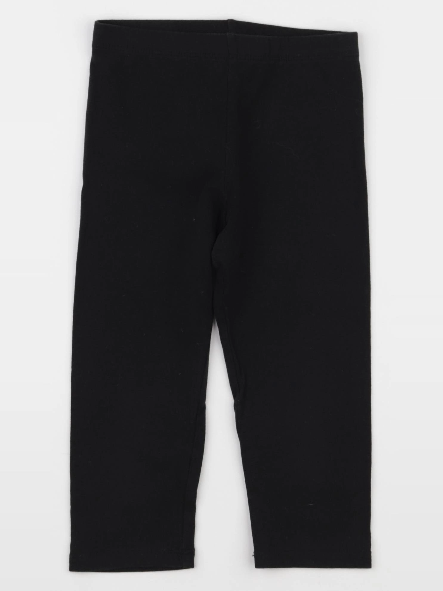 H&M - pantacourt noir - 5/6 ans