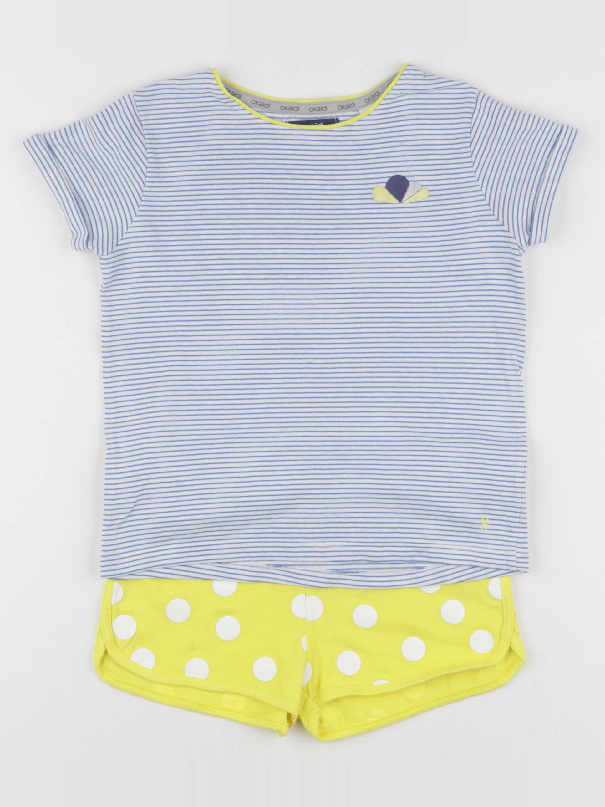 Okaidi - maillot de bain bleu, jaune - 6 ans