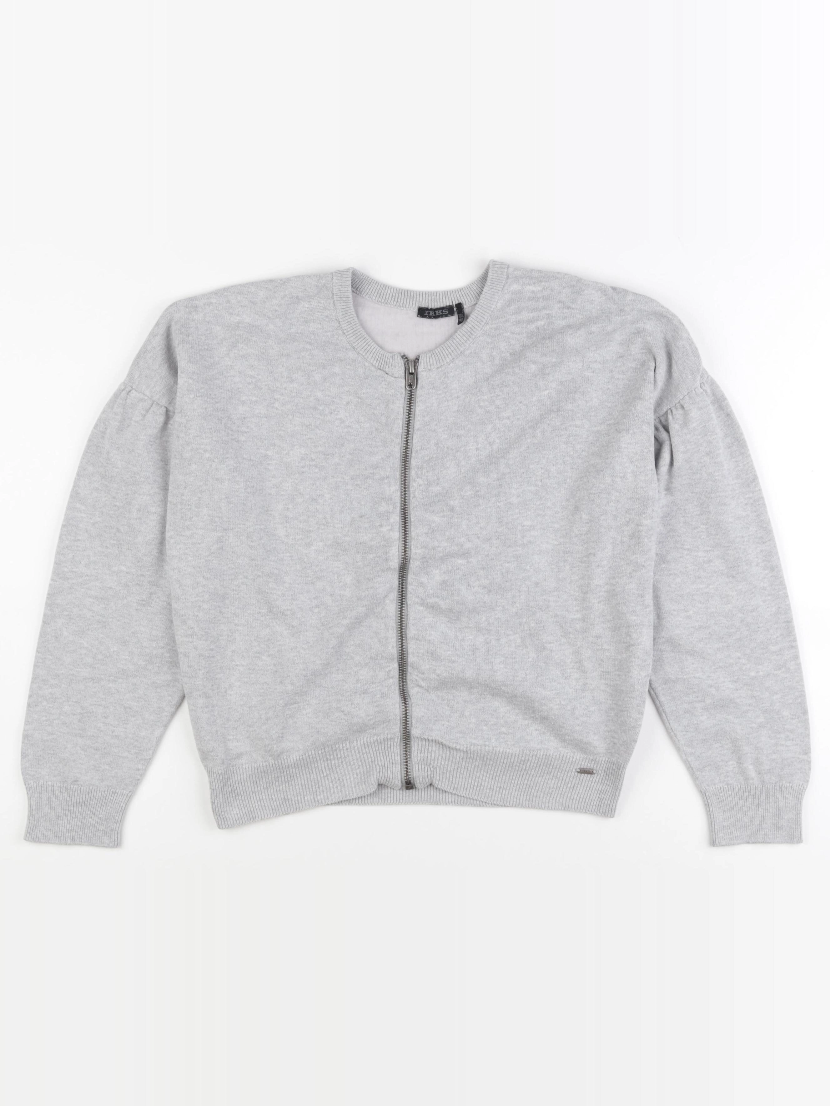 IKKS - gilet imprimé au dos gris - 10 ans