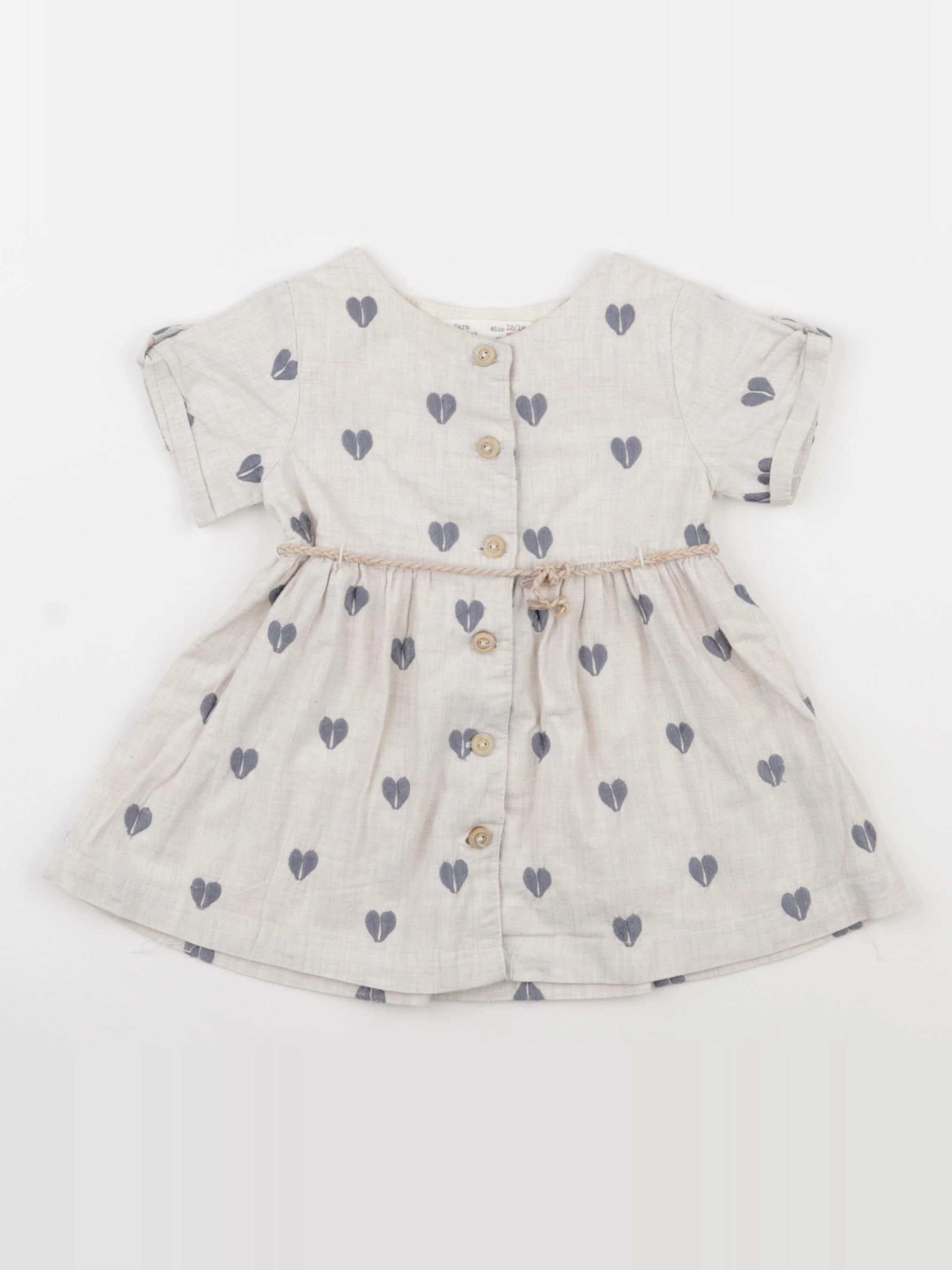 Zara - robe beige - 12/18 mois