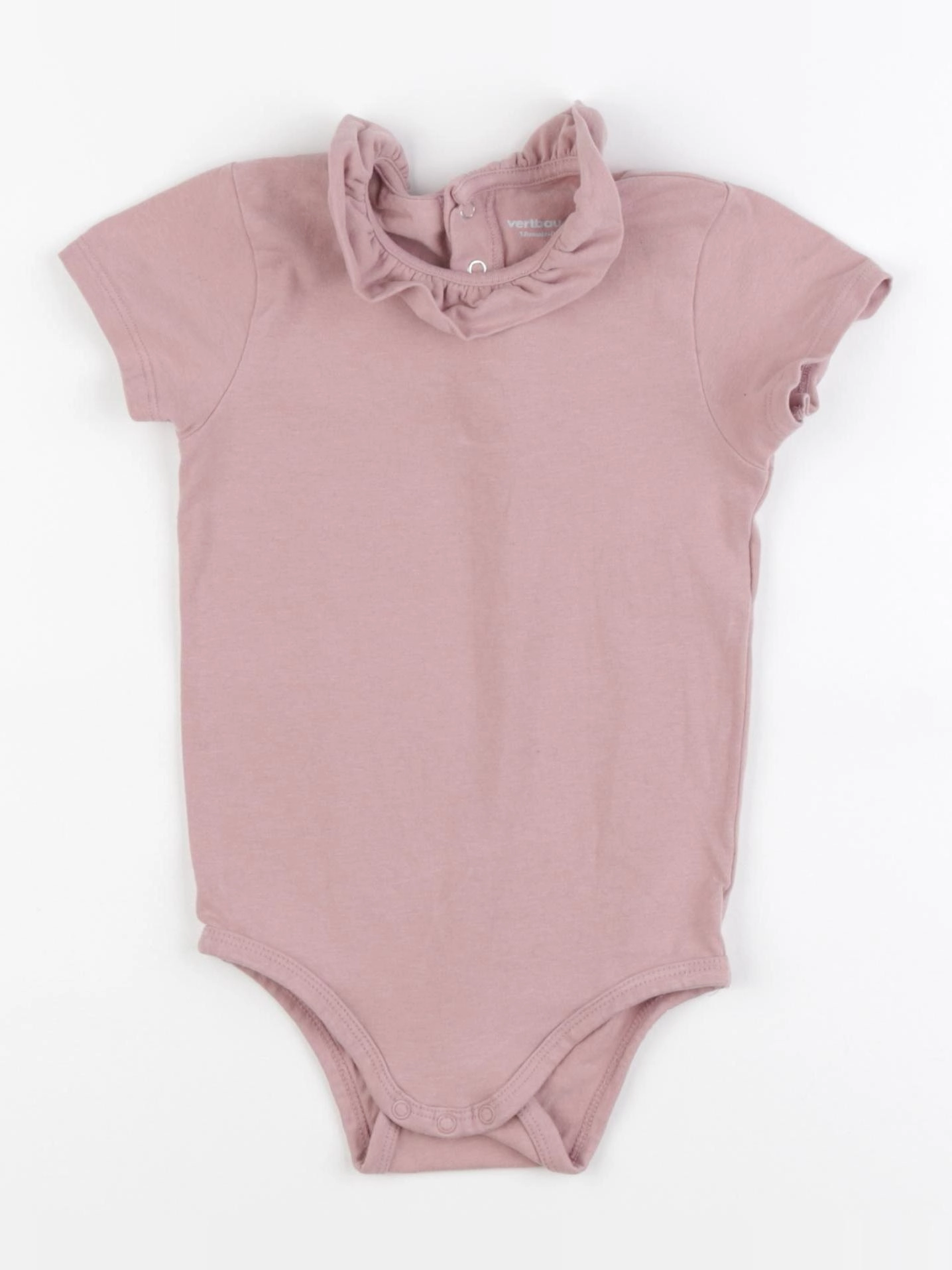Vertbaudet - body à col rose - 18 mois