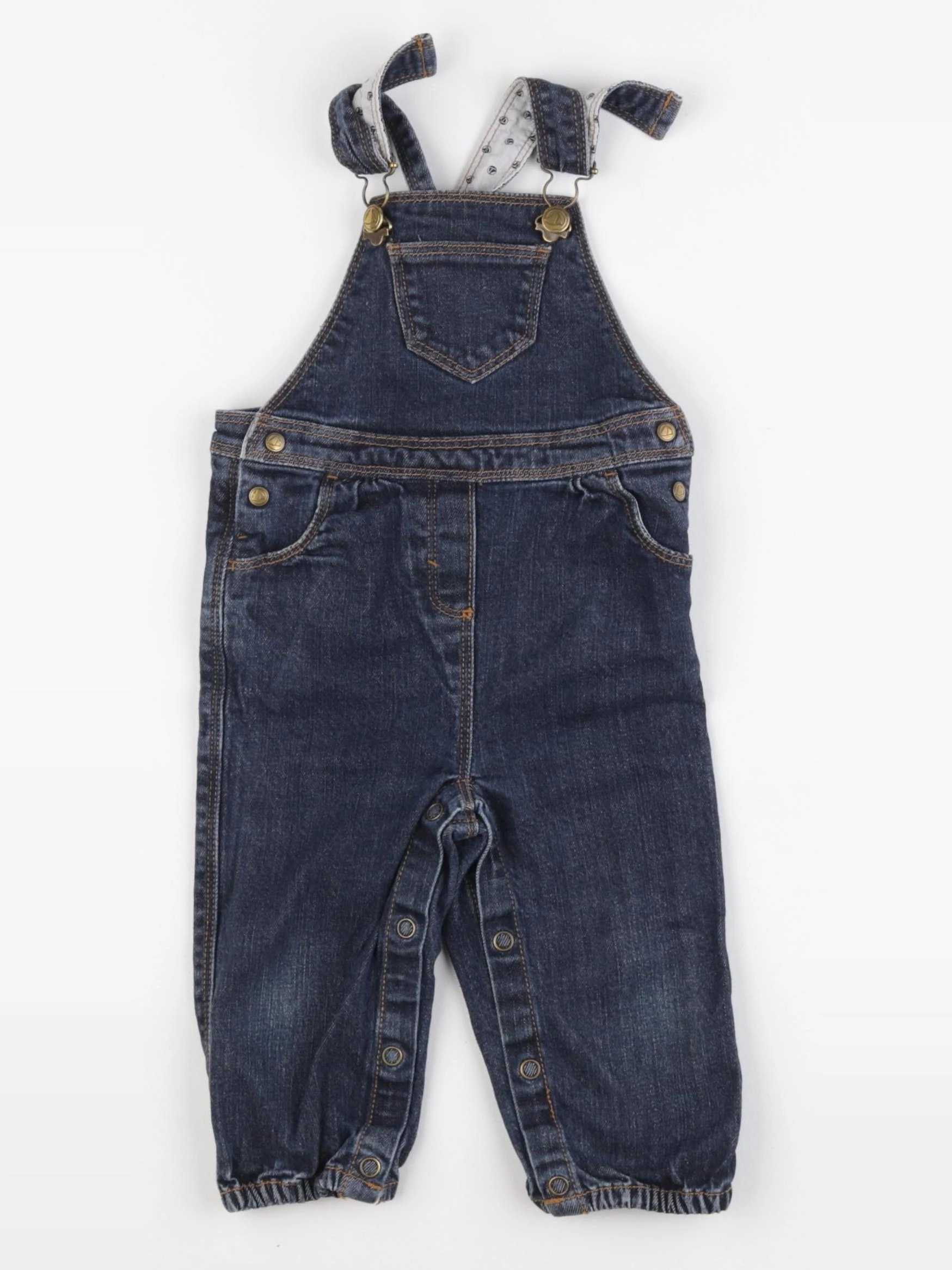Petit Bateau - salopette bleu - 6 mois
