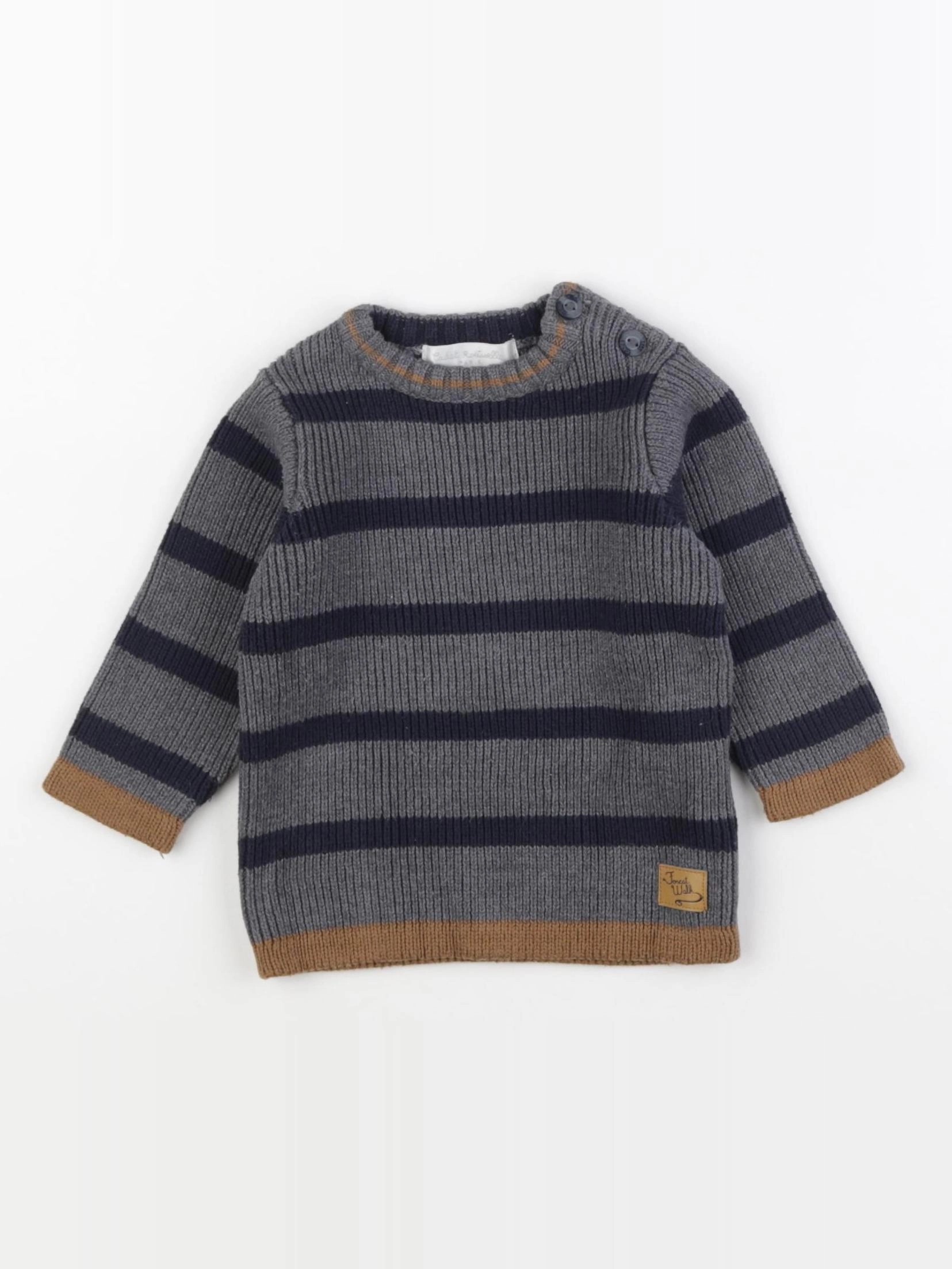 Cadet Rousselle - pull gris - 6 mois