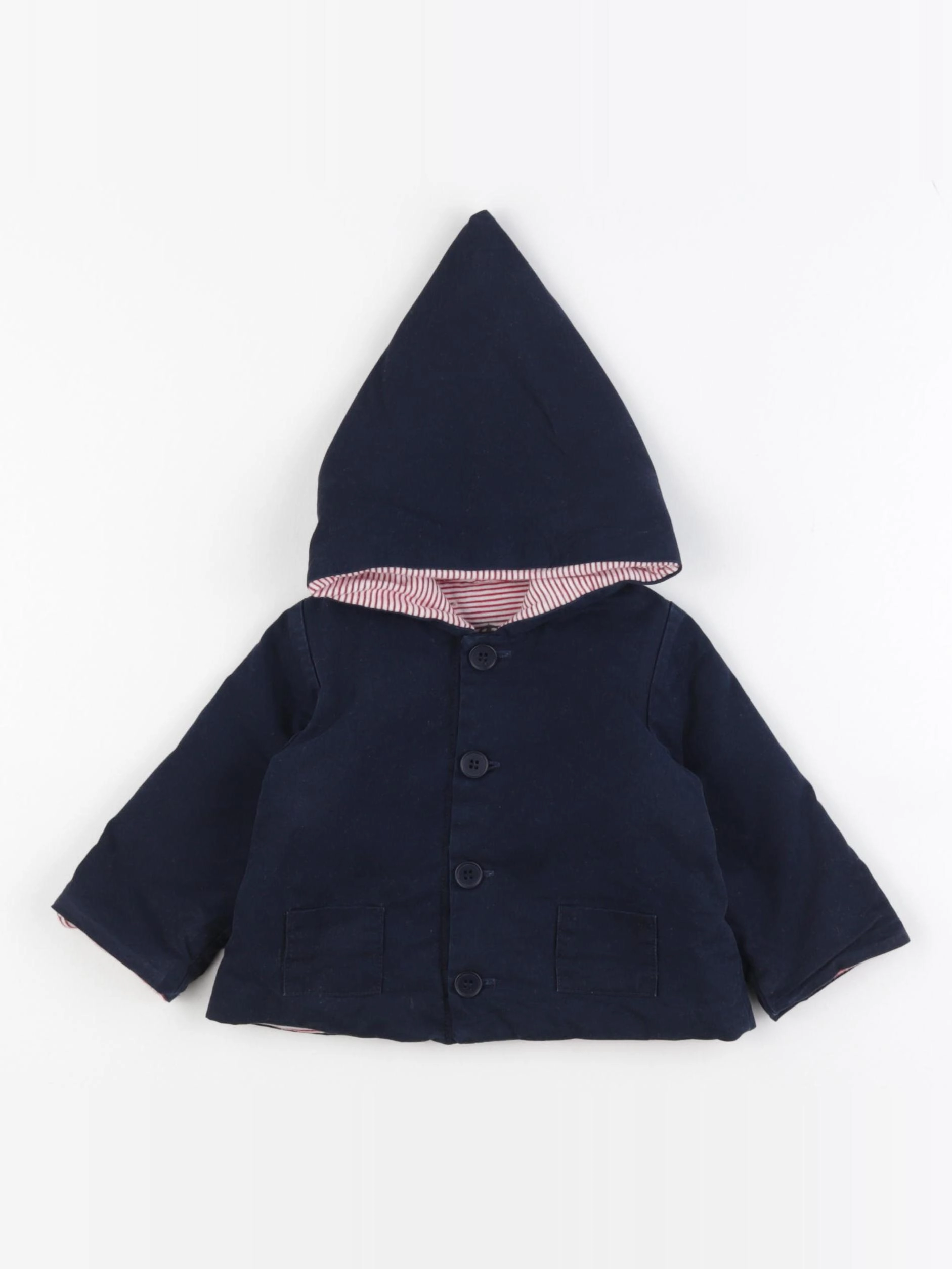 Petit Bateau - sweat bleu - 3 mois