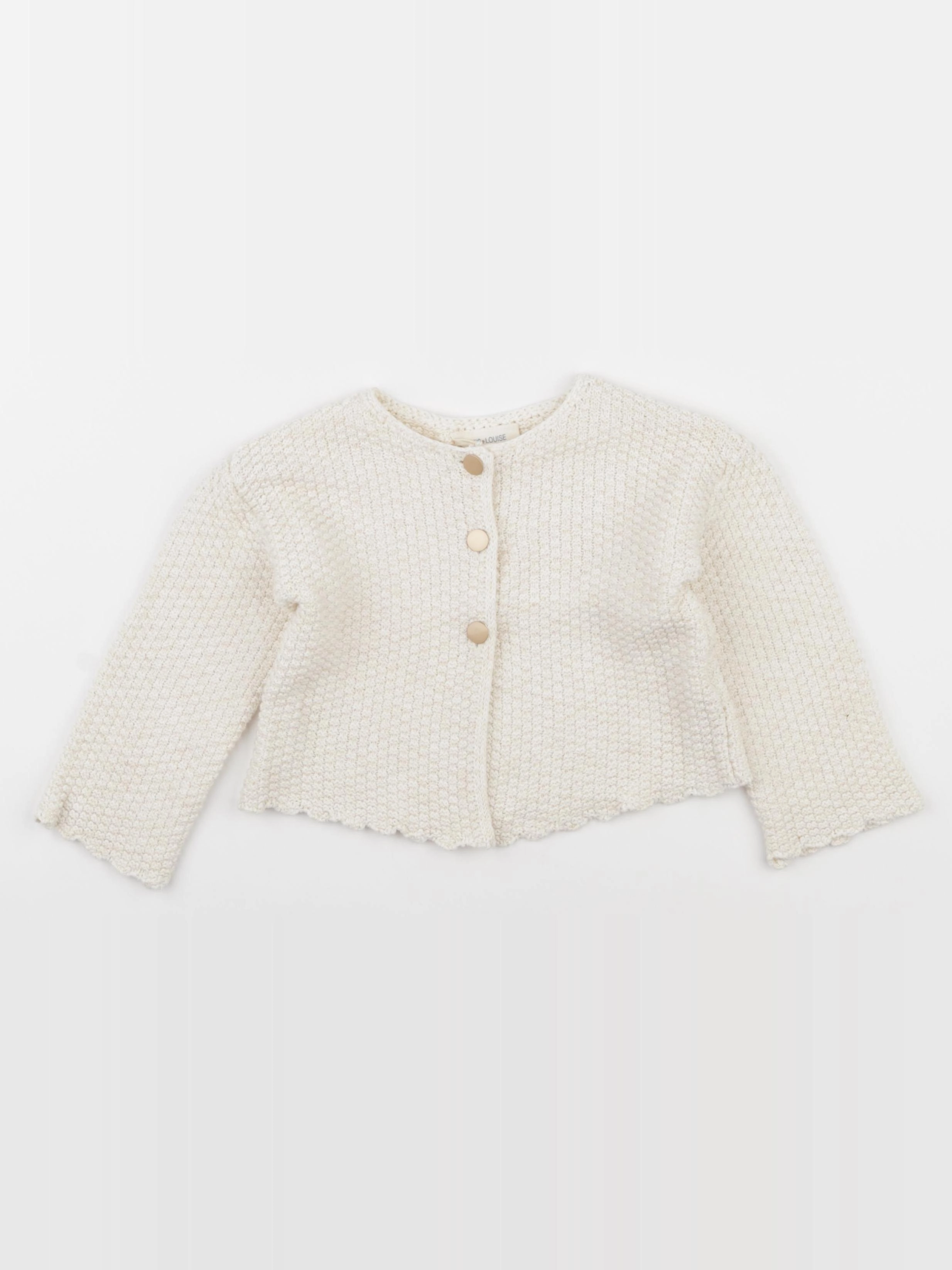 Louis Louise - gilet blanc - 3 ans
