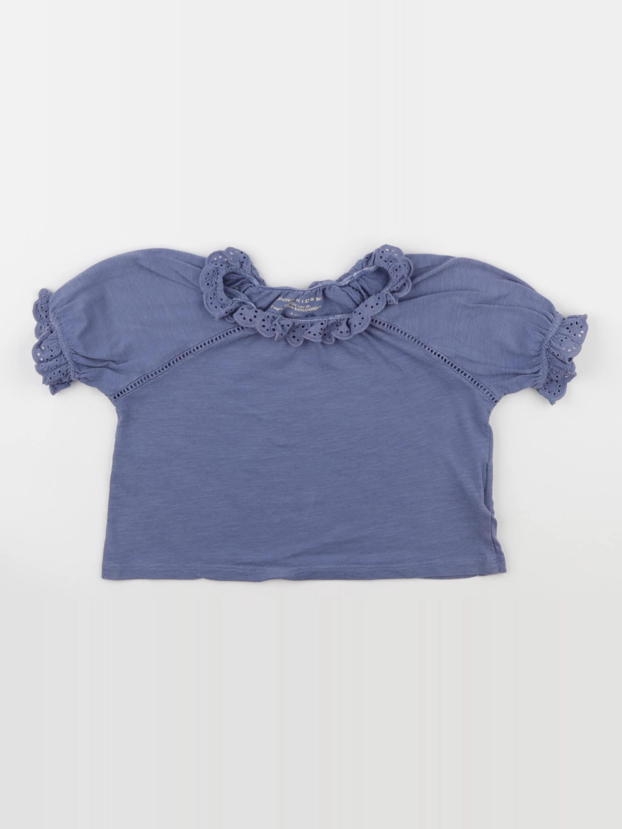 Monoprix - tee-shirt bleu - 4 ans
