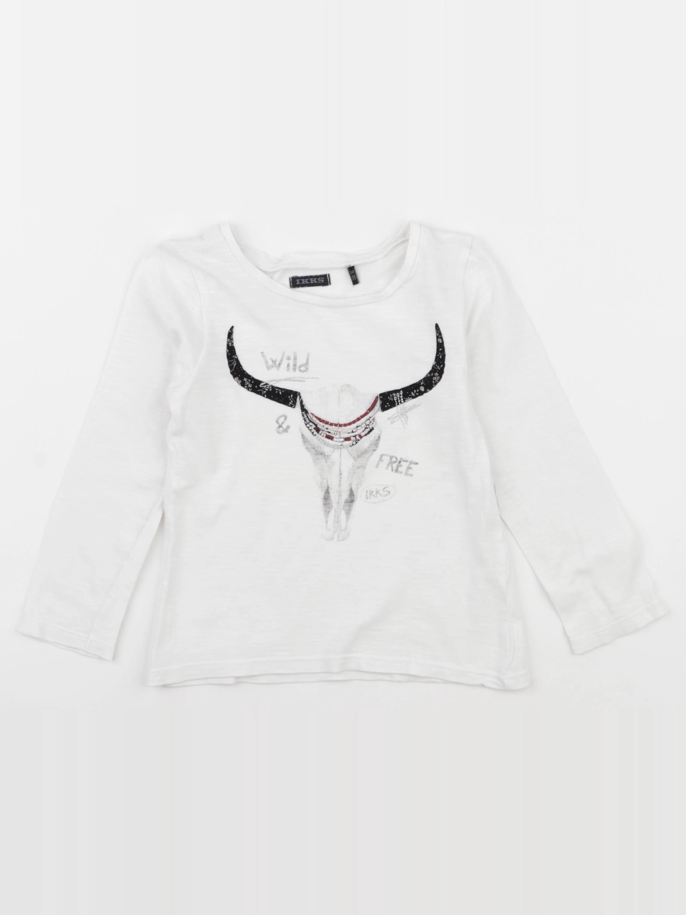 IKKS - tee-shirt blanc - 3 ans