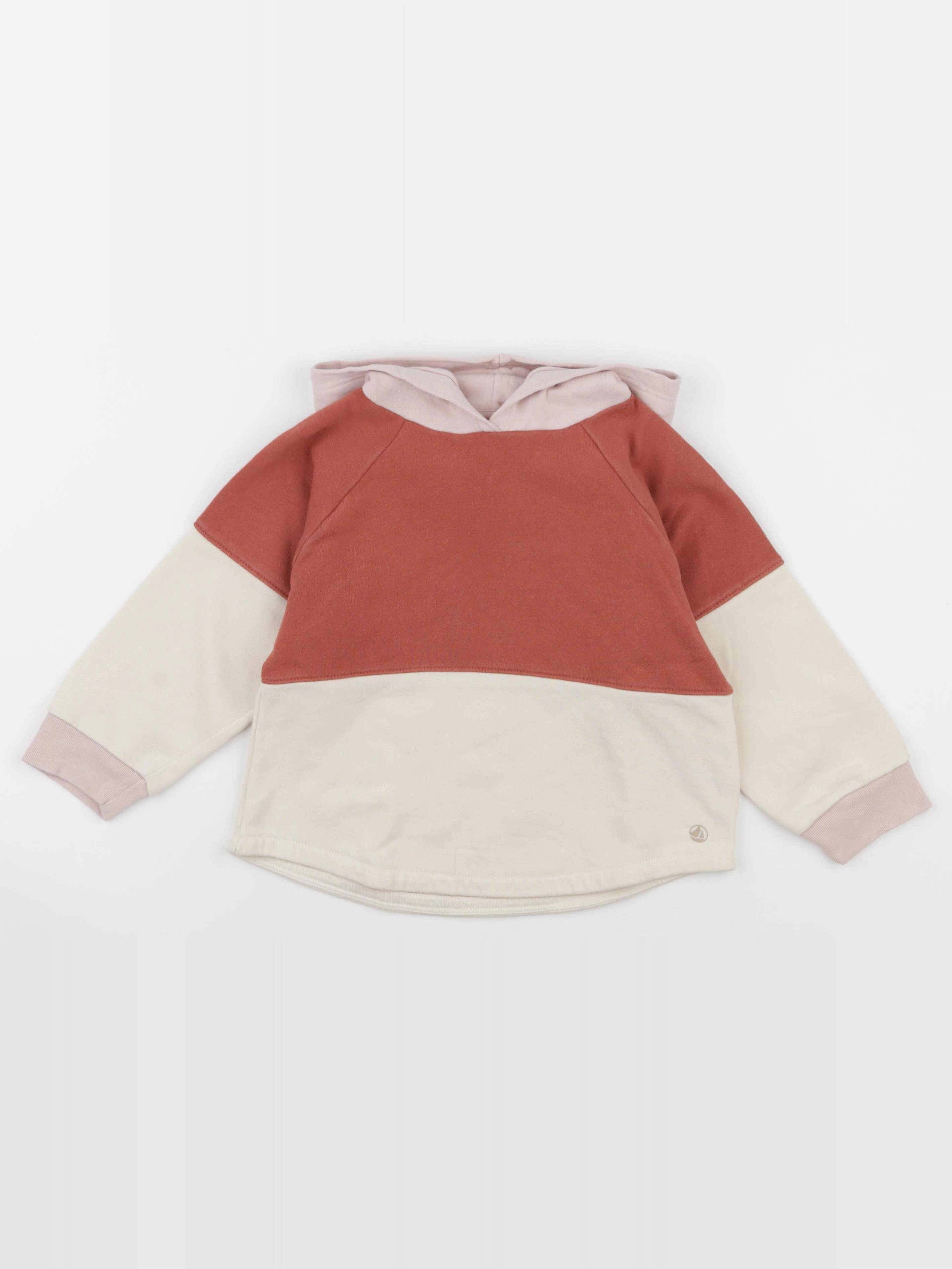 Petit Bateau - sweat rouge - 4 ans