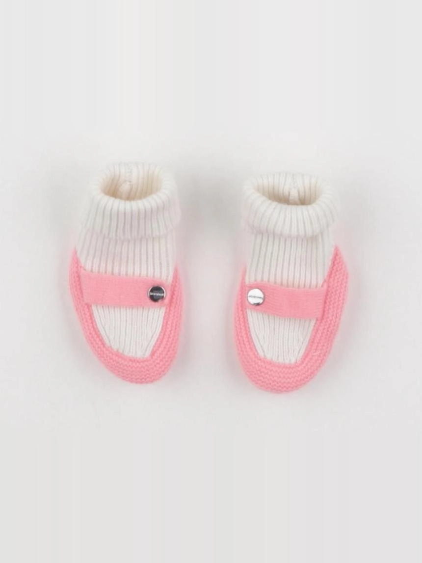 Jacadi - chaussons blanc, rose - pointure 16/17