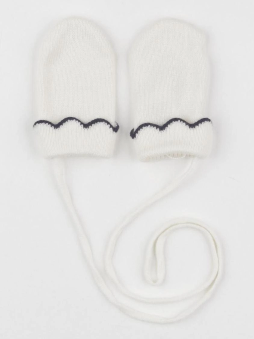 Jacadi - moufles blanc - 6/12 mois
