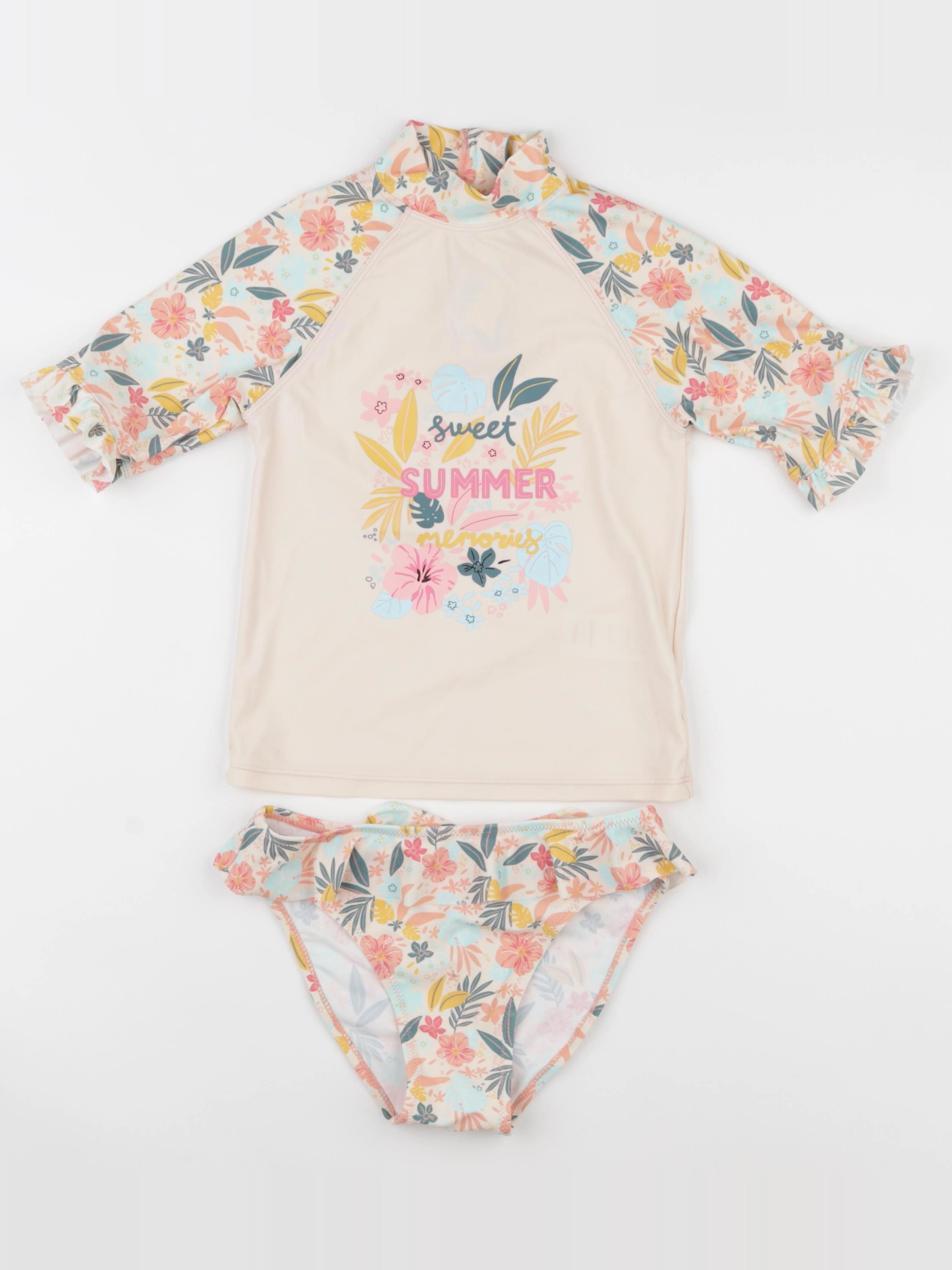 Vertbaudet - ensemble de bain multicolore - 8 ans