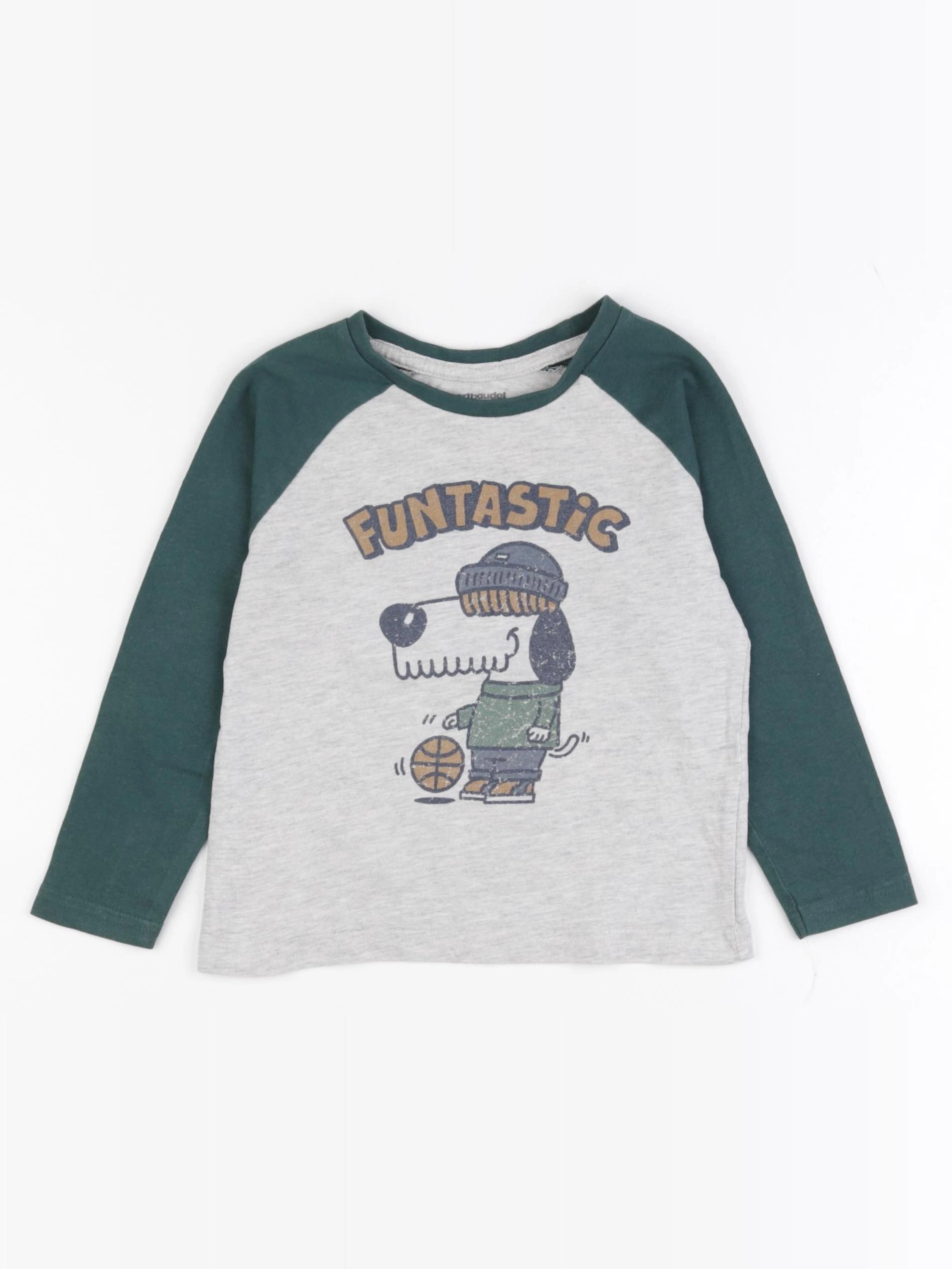 Vertbaudet - tee-shirt vert - 3 ans