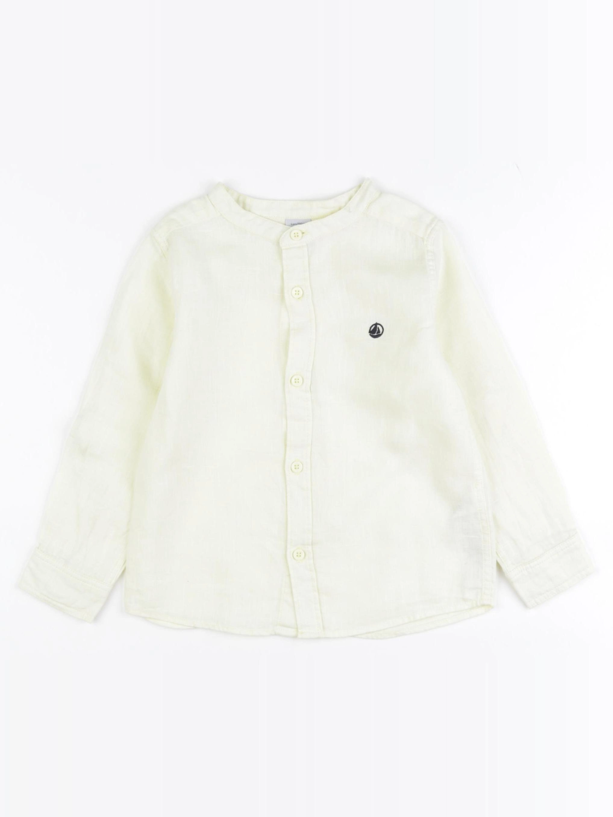 Petit Bateau - chemise jaune - 4 ans