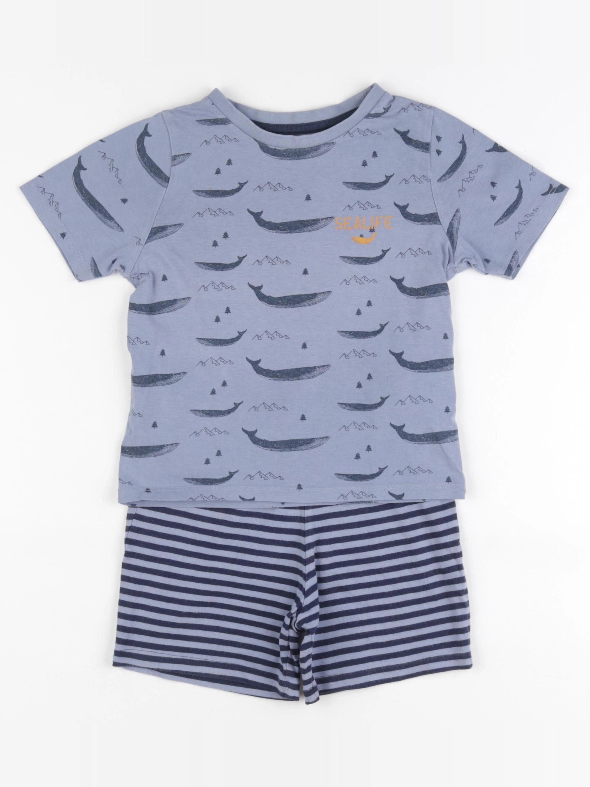 Vertbaudet - pyjama coton bleu - 4 ans