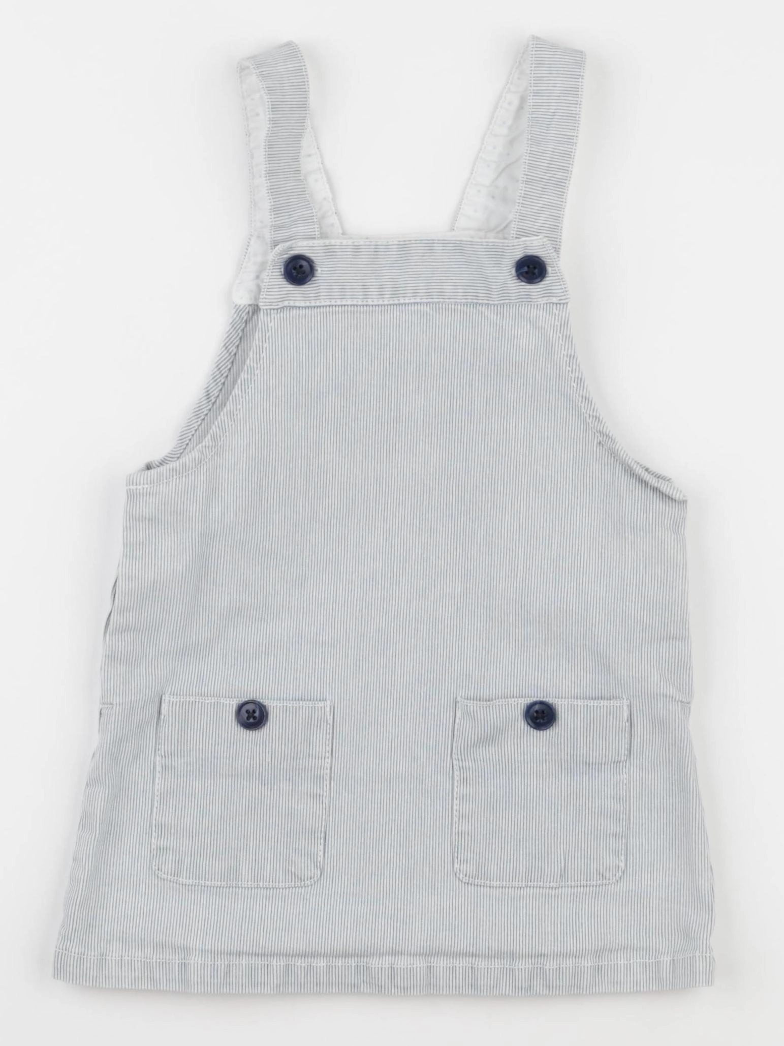 Cyrillus - robe bleu, blanc - 36 mois