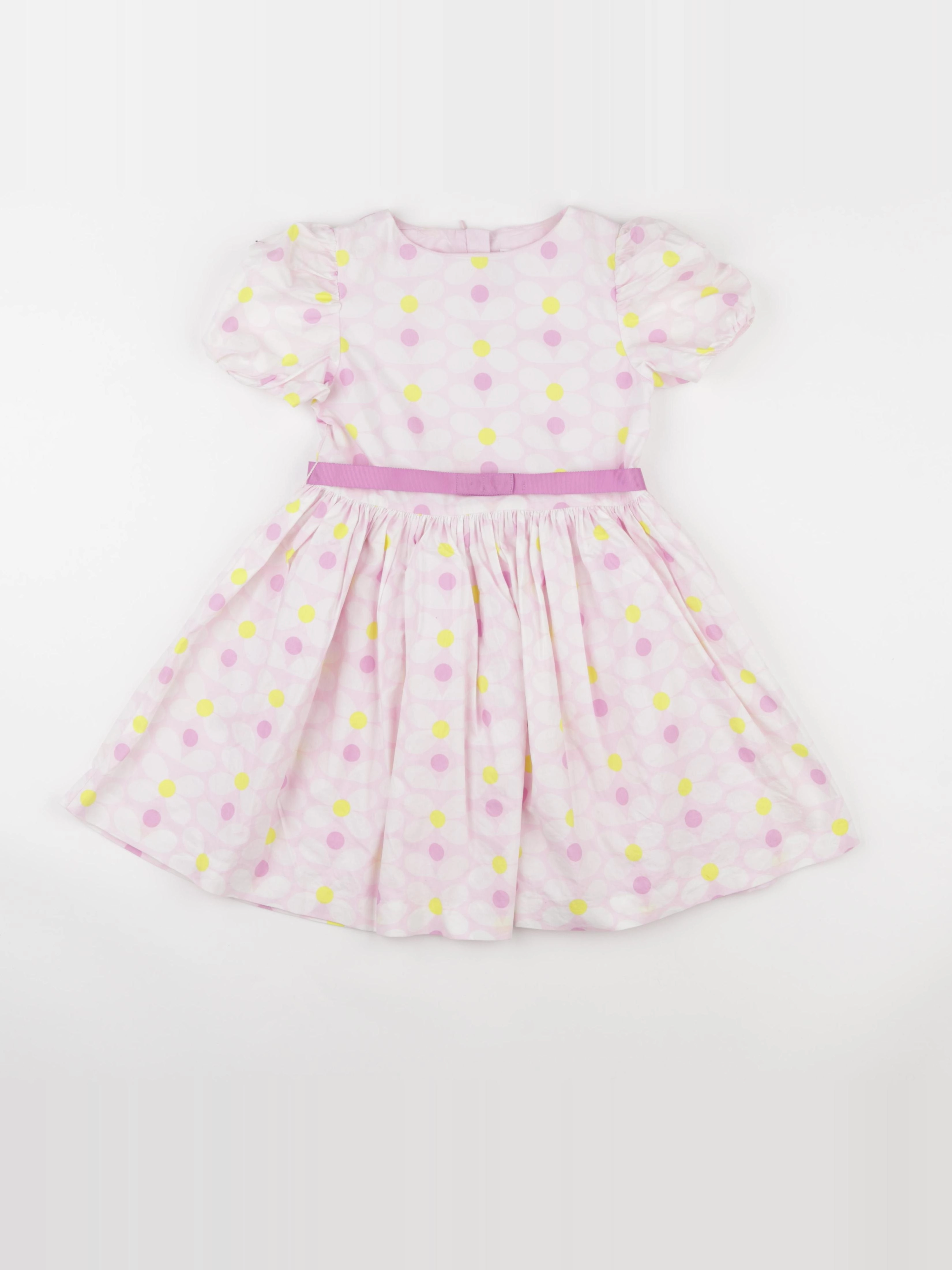 Jacadi - robe jaune, rose - 6 ans