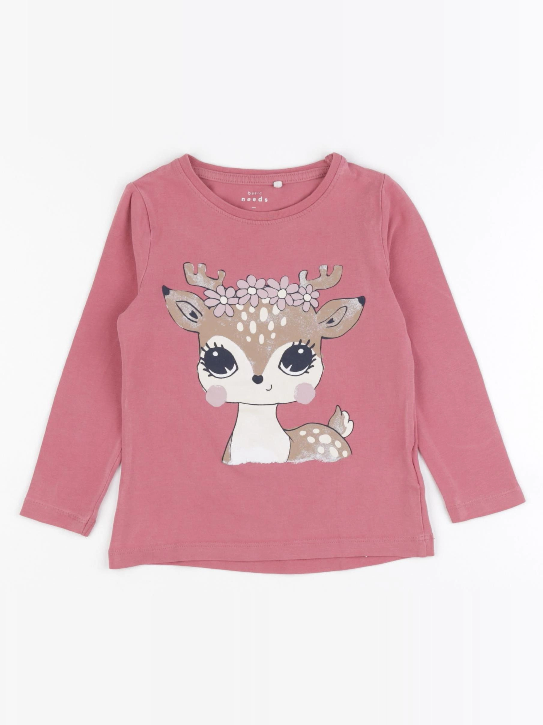 Name it - tee-shirt rose - 2/3 ans