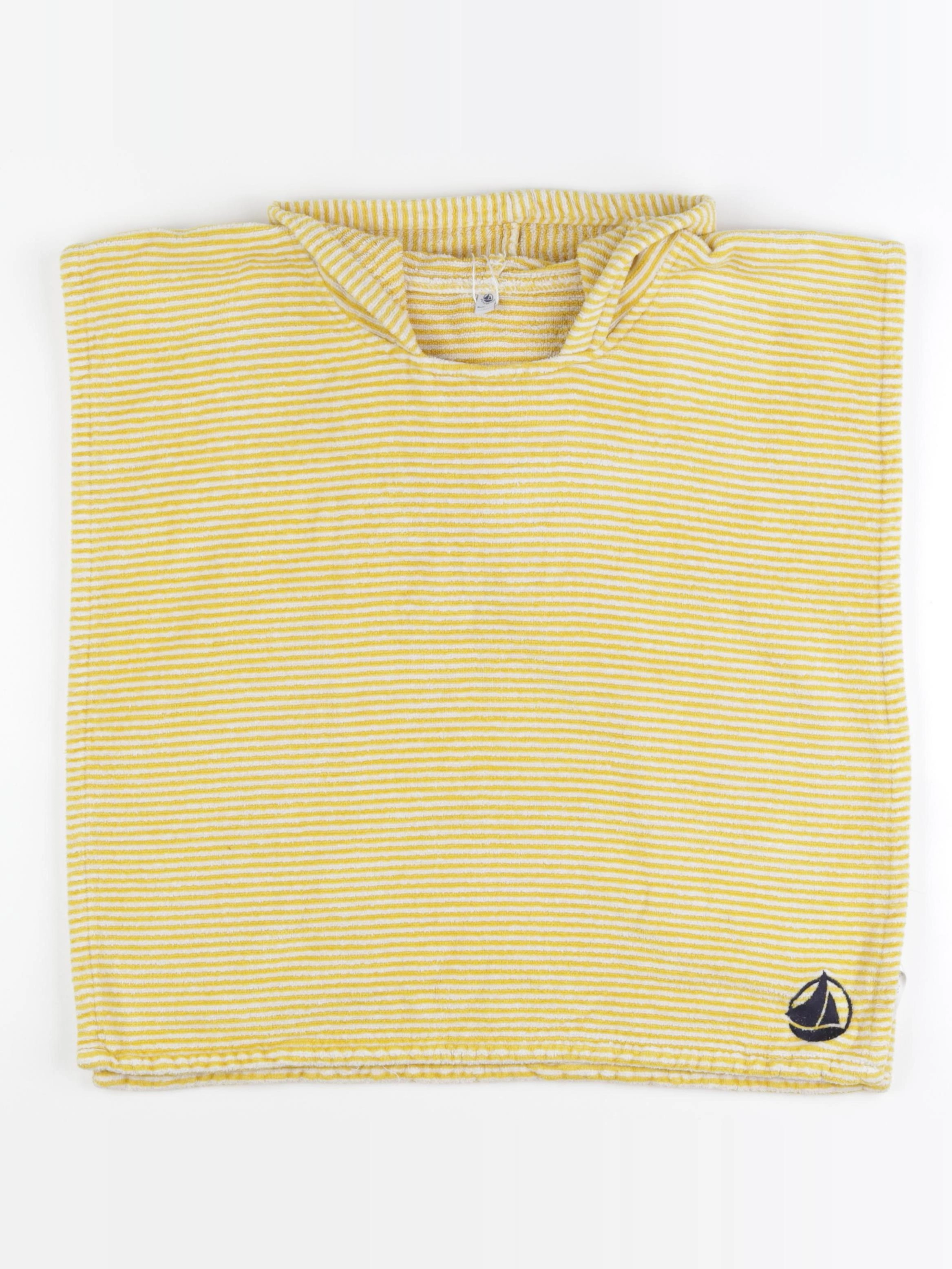 Petit Bateau - cape de bain jaune - 6/18 mois