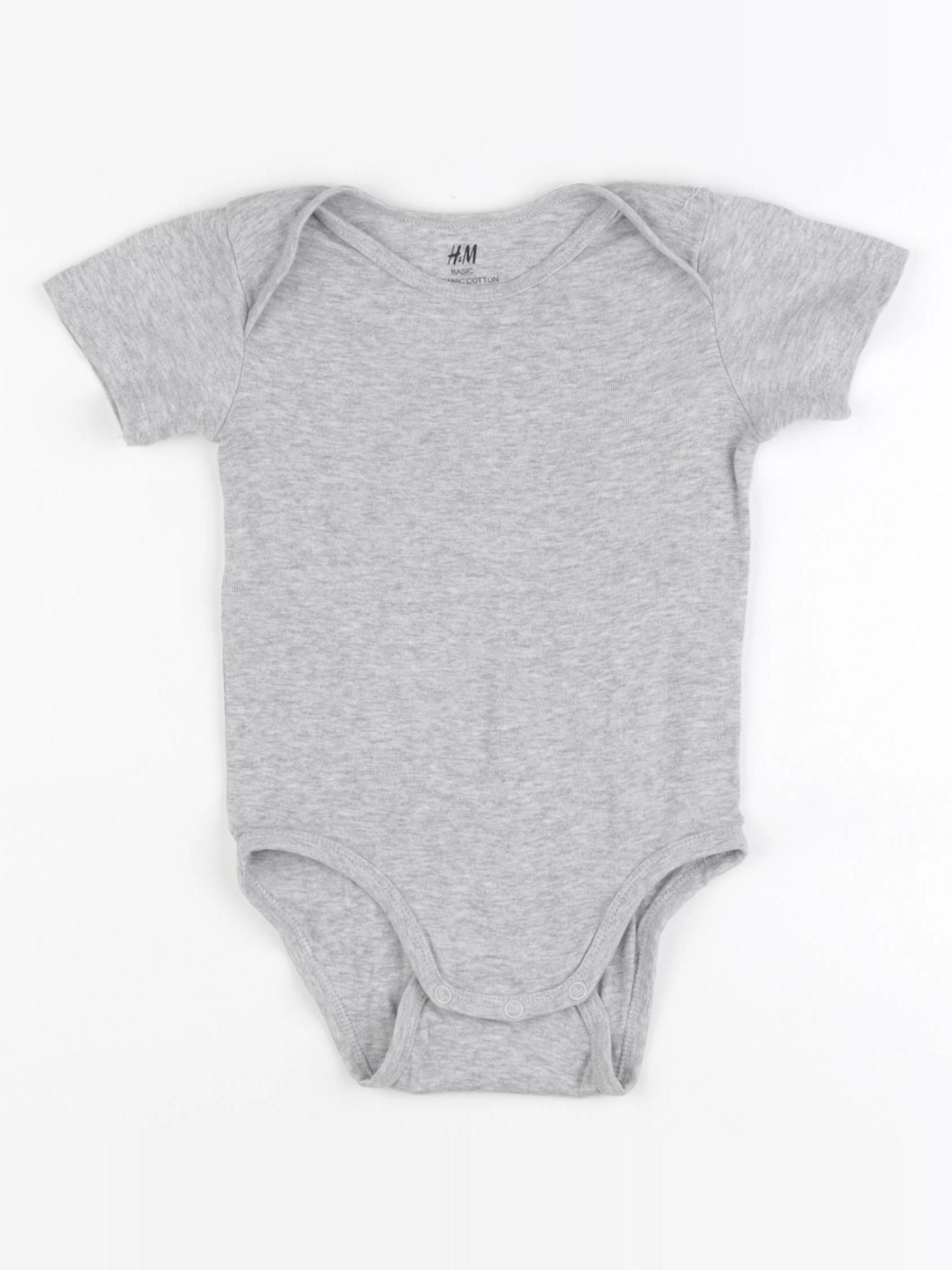 H&M - body gris - 12 mois