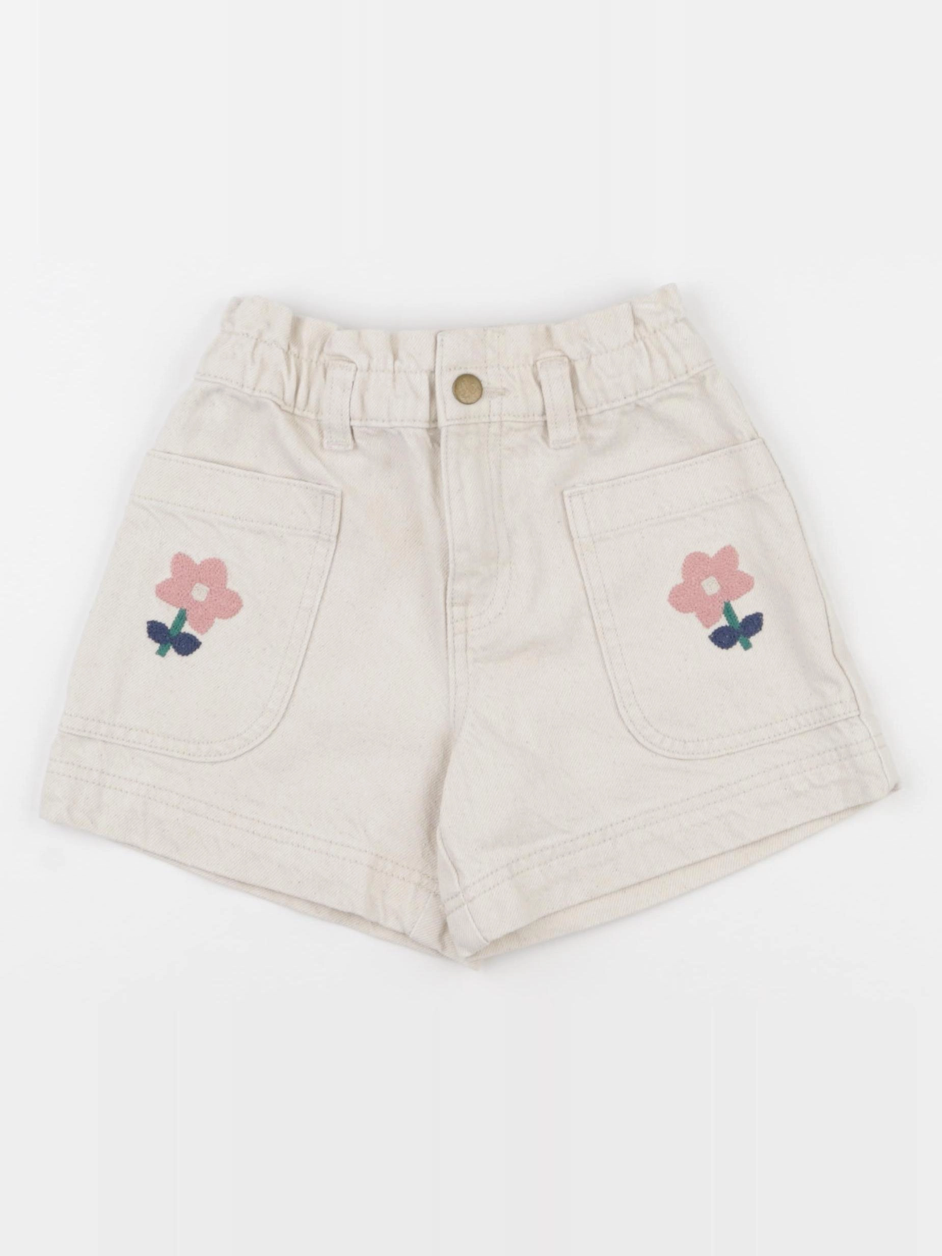 Monoprix - short beige - 5 ans