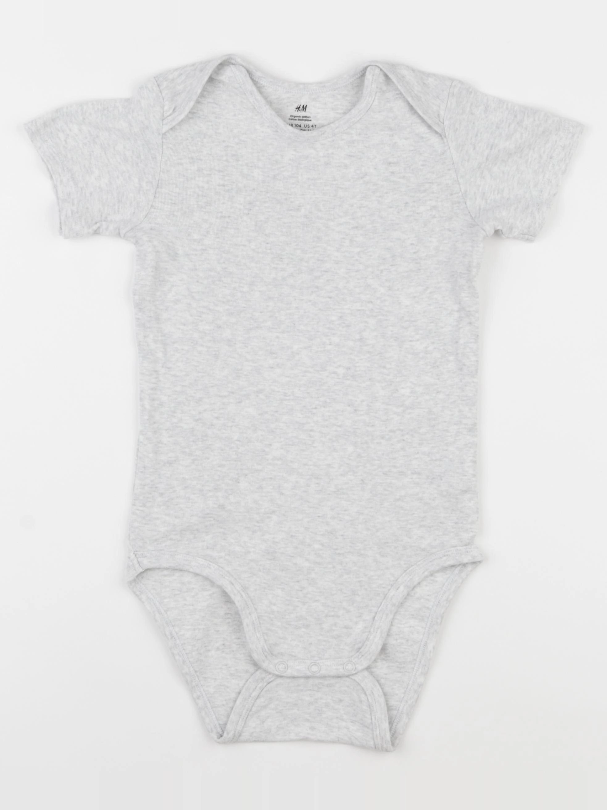H&M - body gris - 3/4 ans