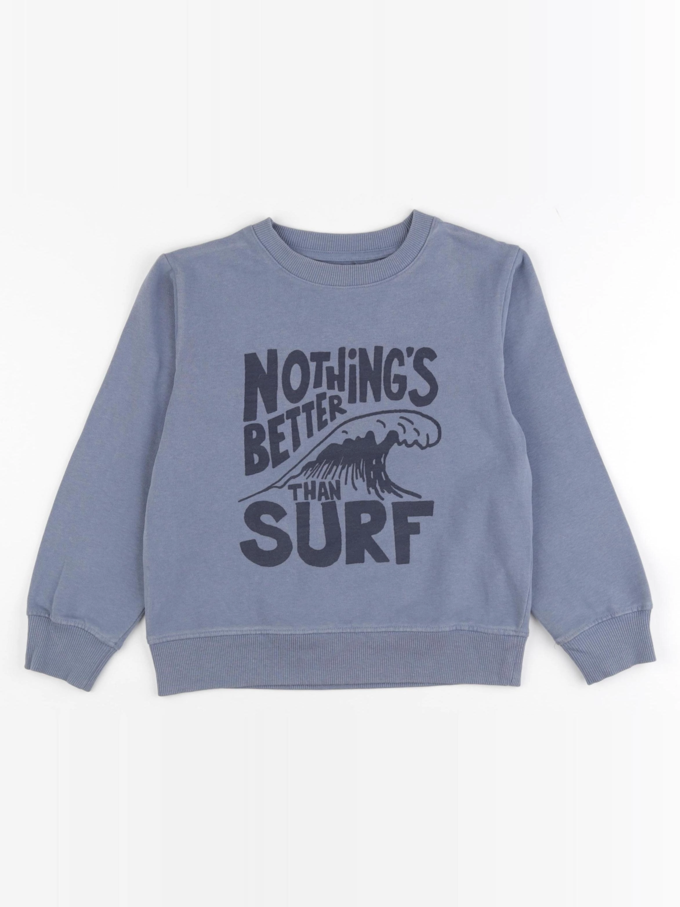 Vertbaudet - sweat bleu - 8 ans