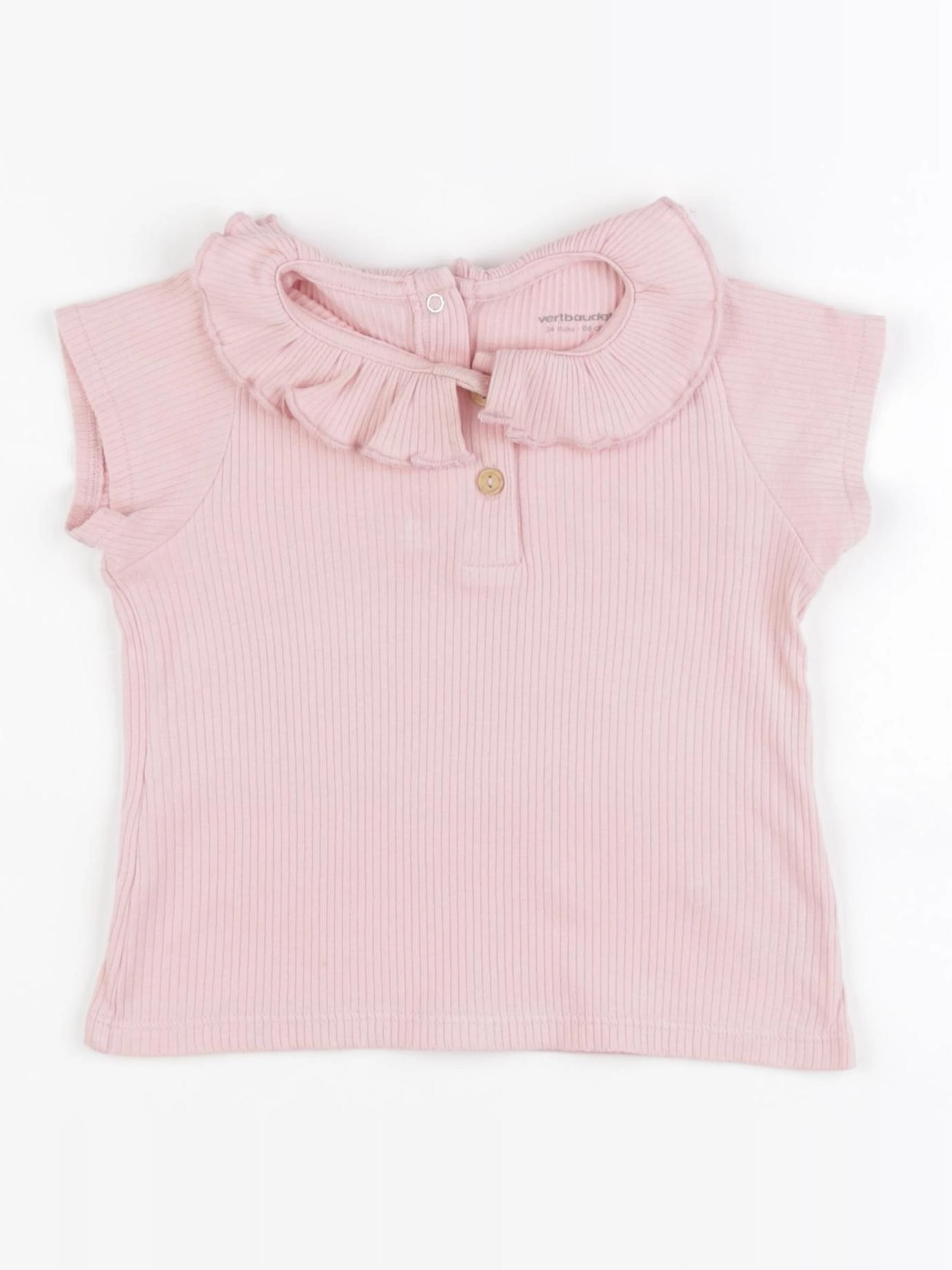 Vertbaudet - tee-shirt rose - 24 mois
