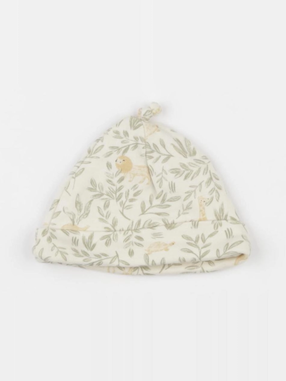 Vertbaudet - bonnet de naissance beige, vert - 0/1 mois