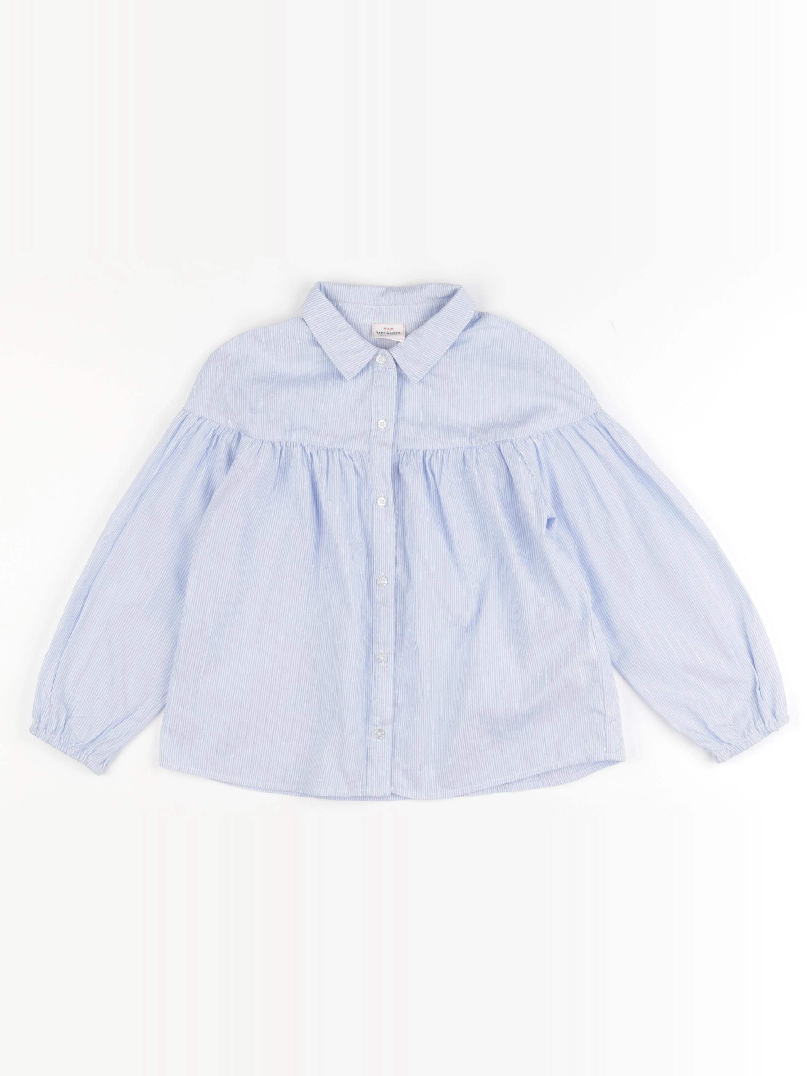 Tape à l'oeil - blouse blanc, bleu, argent - 5 ans