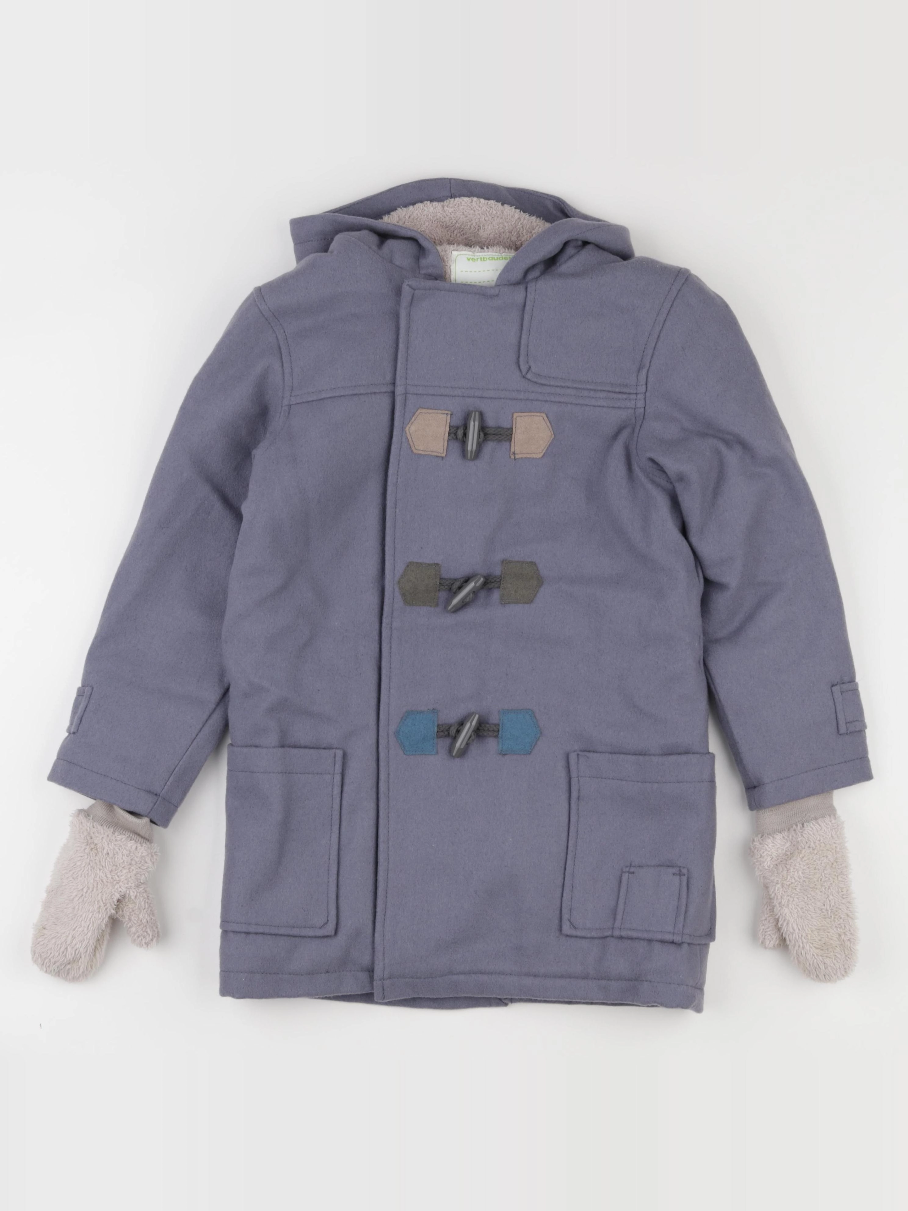 Vertbaudet - manteau violet - 8 ans